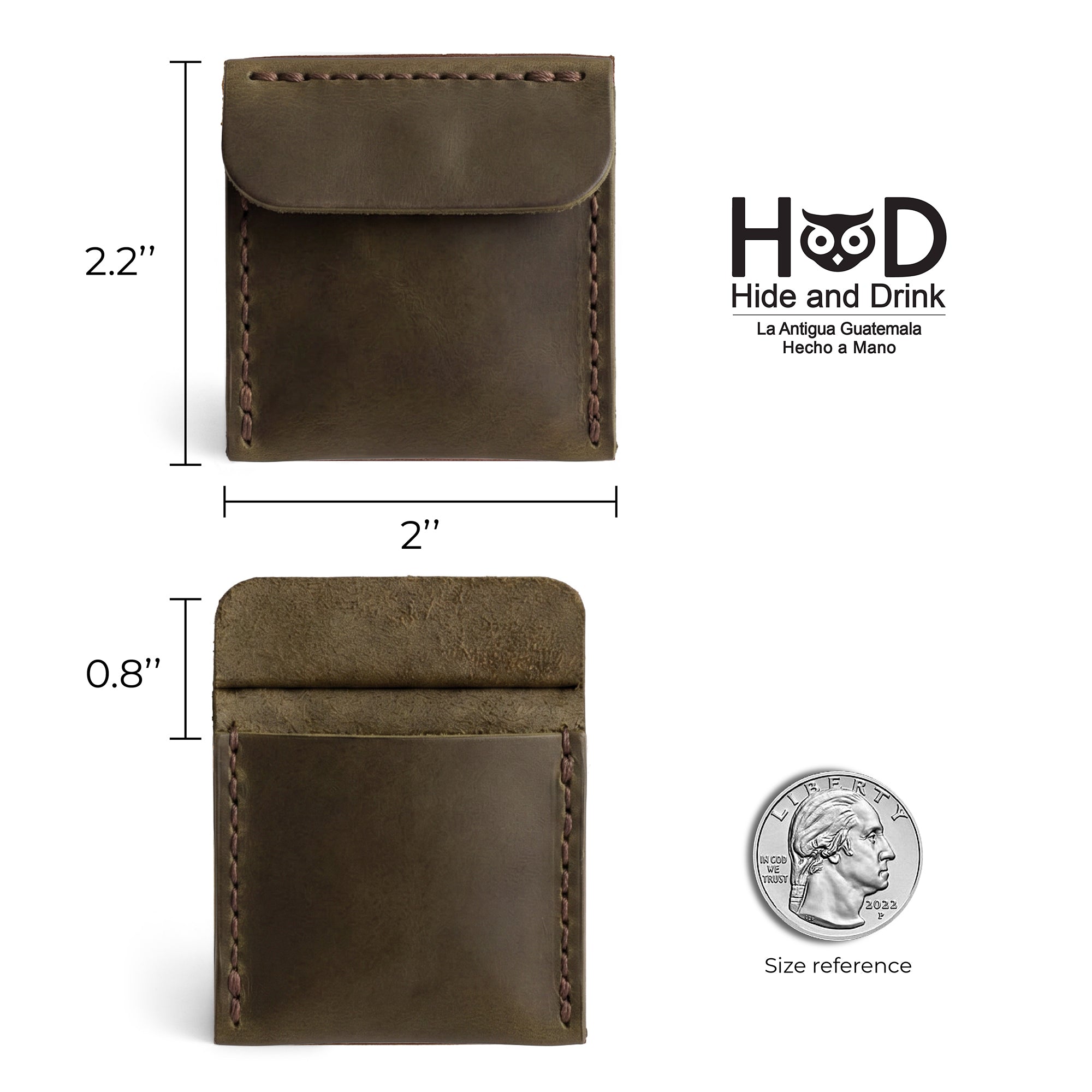 Hide & Drink Wedding Ring Case with a classic blue finish, beautifully organizing engagement rings. Ideal as a pouch organizer for jewelry, handmade in La Antigua Guatemala & Oaxaca Mexico, showcasing artisan craftsmanship.
