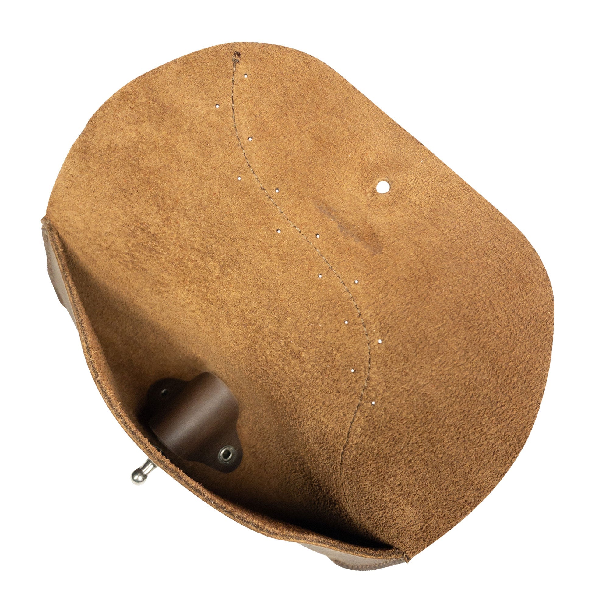 Interior of Heather's Eyeglasses Case shows meticulous stitching and practical design. This artisan-made sunglasses sleeve for women combines style and functionality for a beautiful eyewear storage solution.