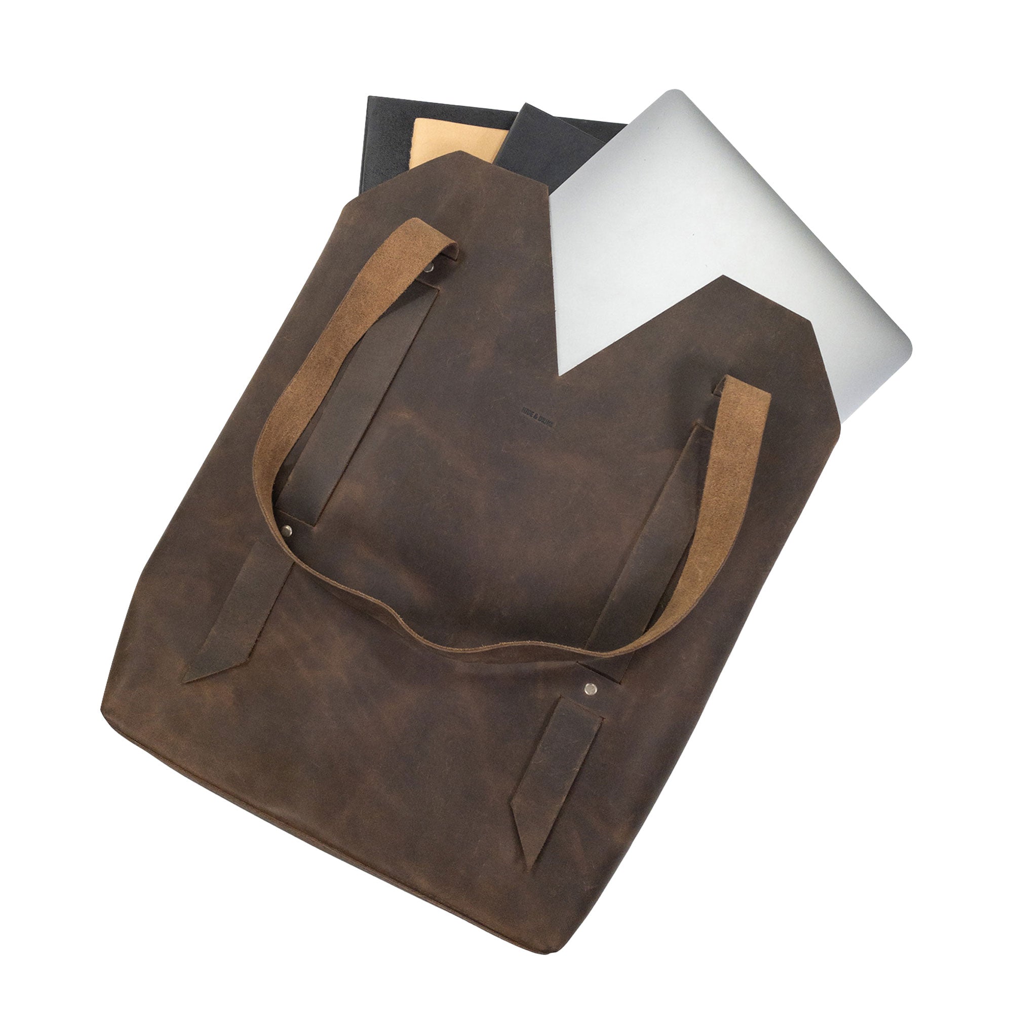 Riveted Tote Bag for Women with Shoulder Straps - Stockyard X 'The Leather Store'