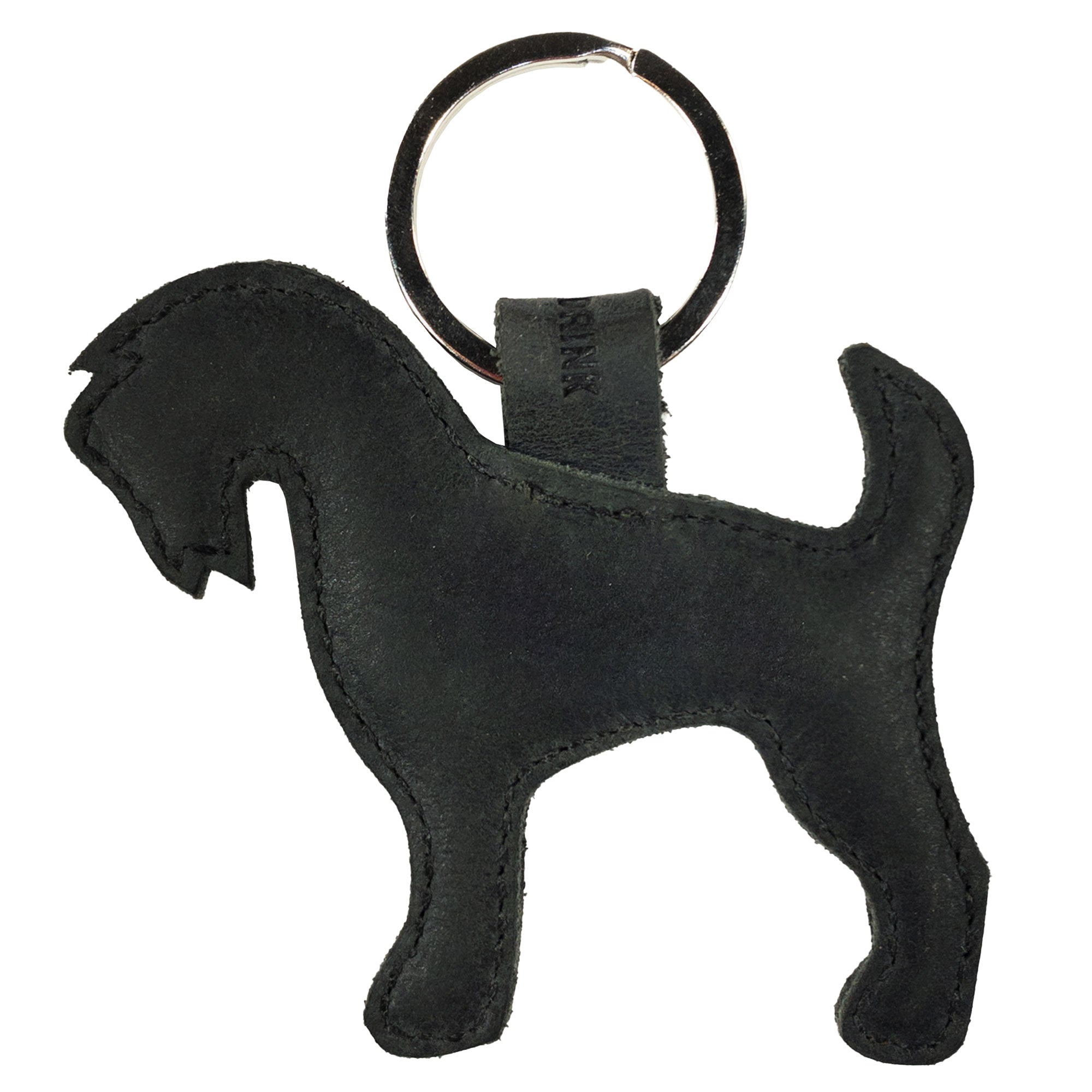 Schnauzer Dog Keychain - Stockyard X 'The Leather Store'