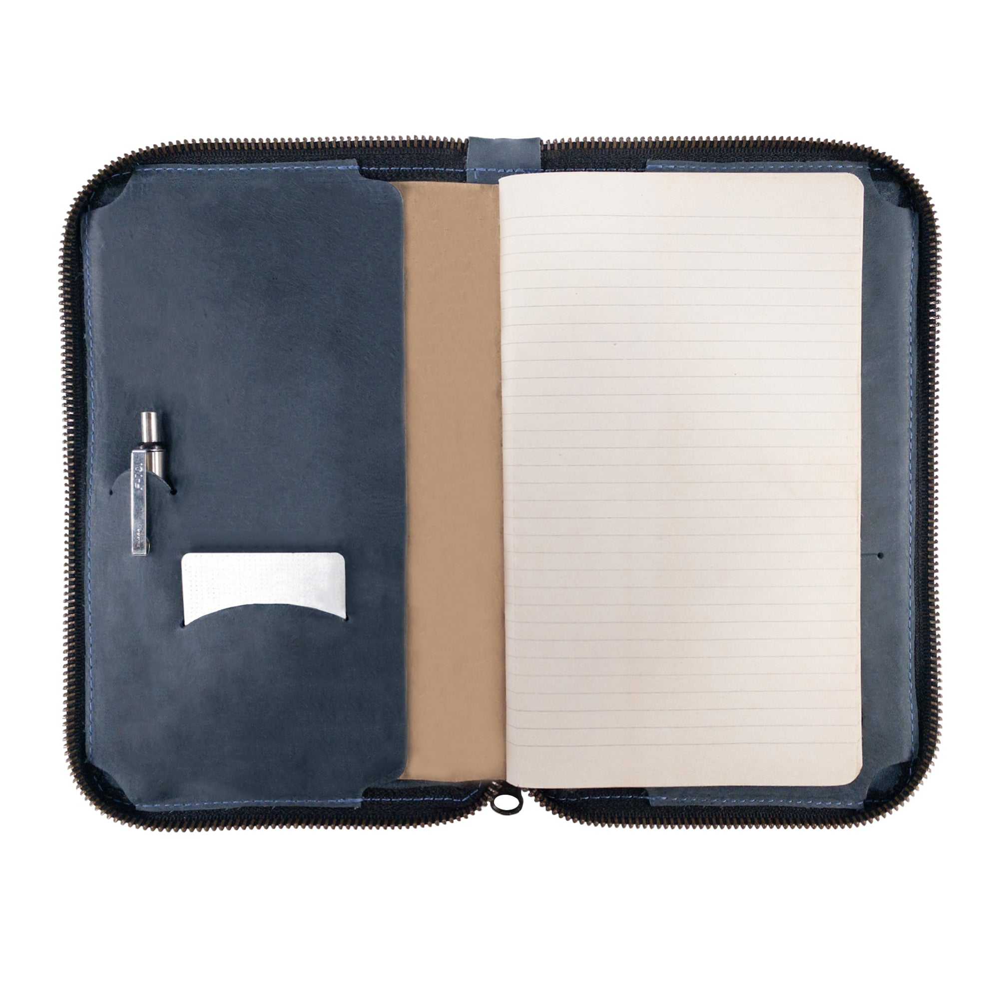 Hide & Drink Zippered Journal Cover for Moleskine (Notebook NOT Included) featuring a sleek silhouette, crafted from high-quality leather.