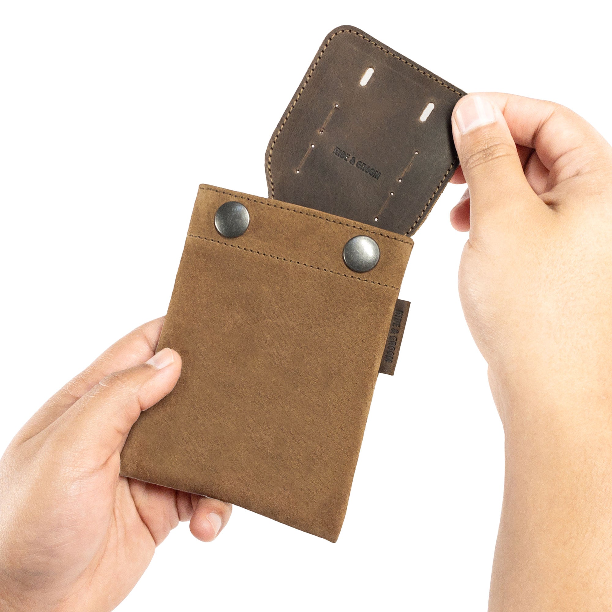 Tiny Travel Organizer for Groomsmen - Stockyard X 'The Leather Store'