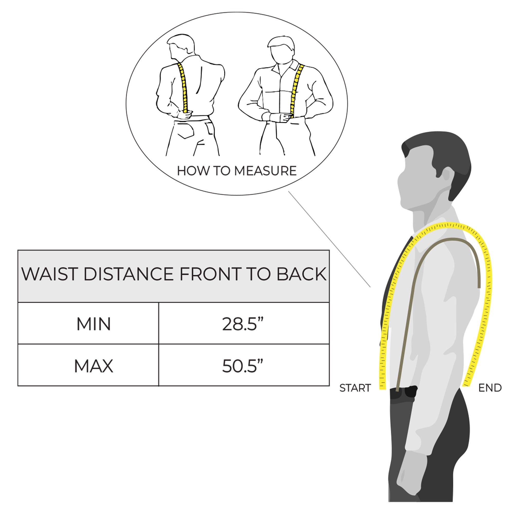 X Back Suspenders with Belt Loops