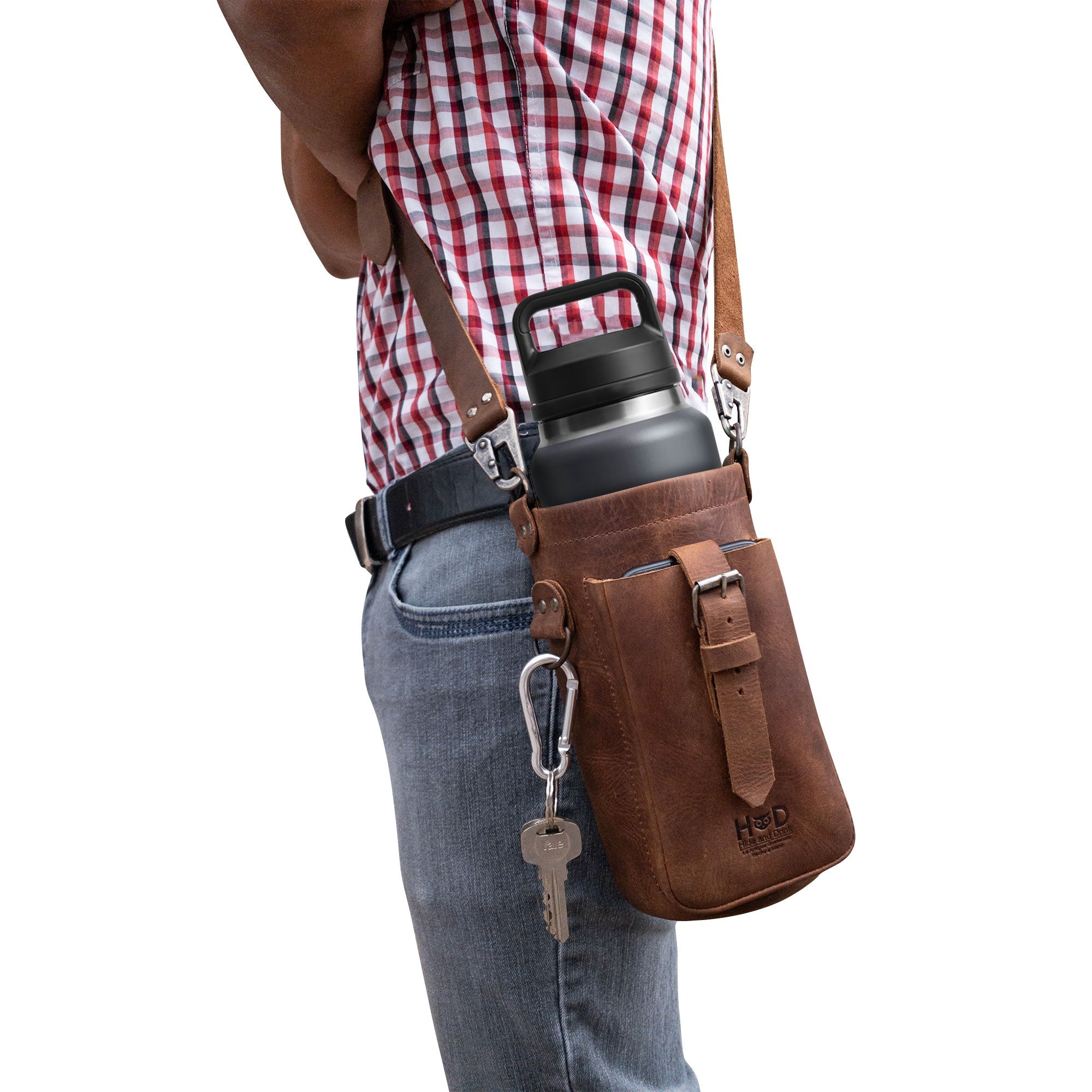 Hiker Bottle Pouch - Stockyard X 'The Leather Store'