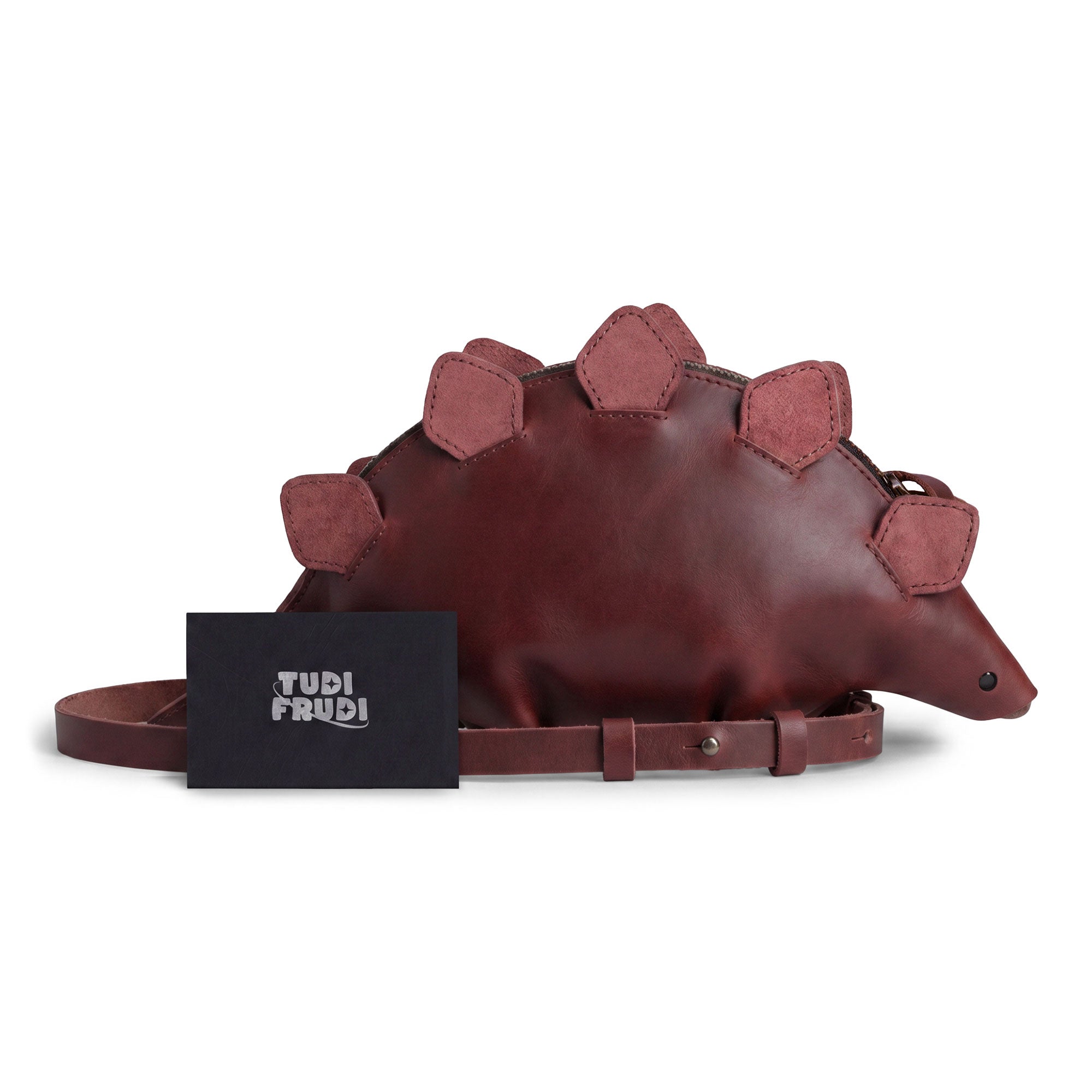 Leather Dinosaur Stegosaurus Shoulder Bag