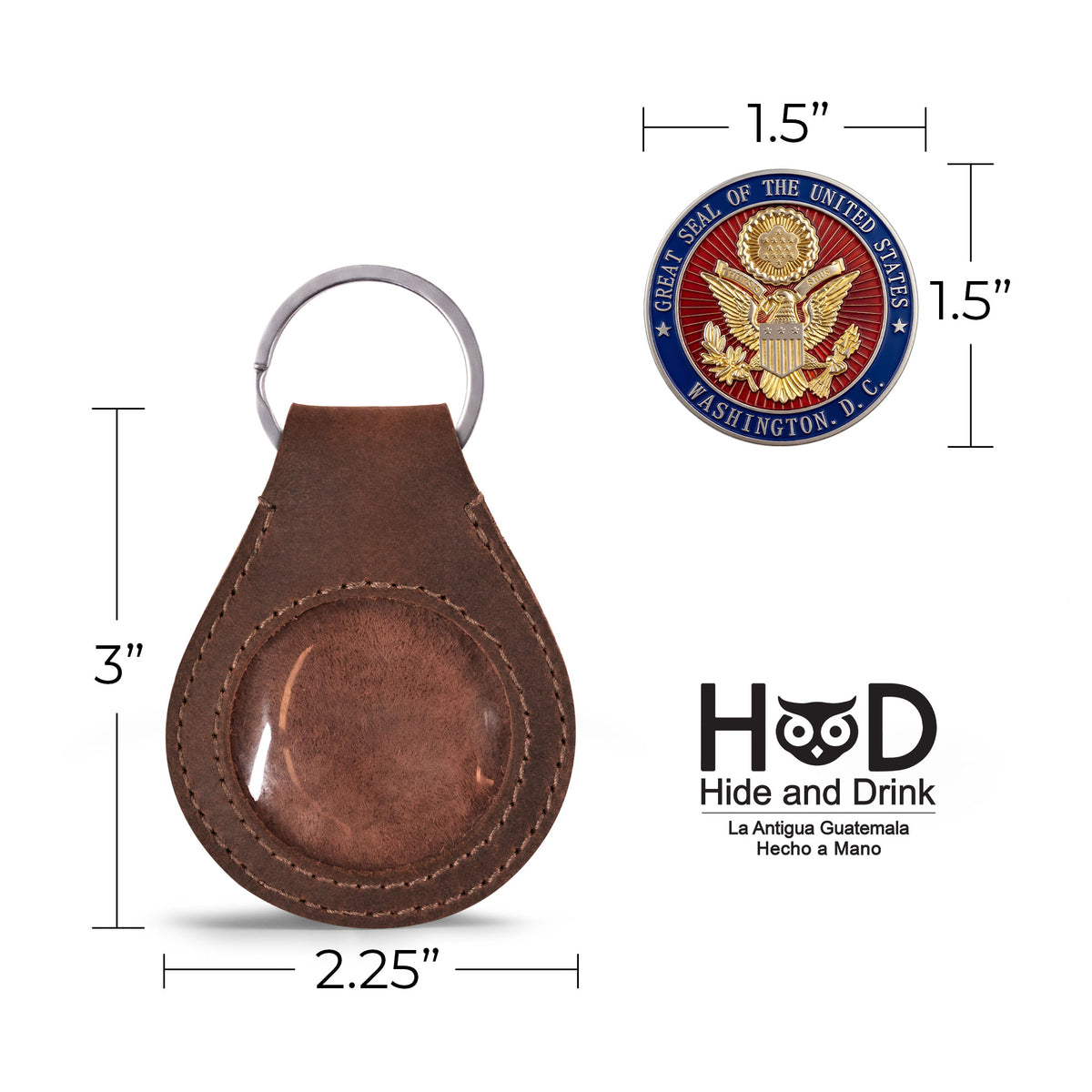 Medallion Holder Keychain