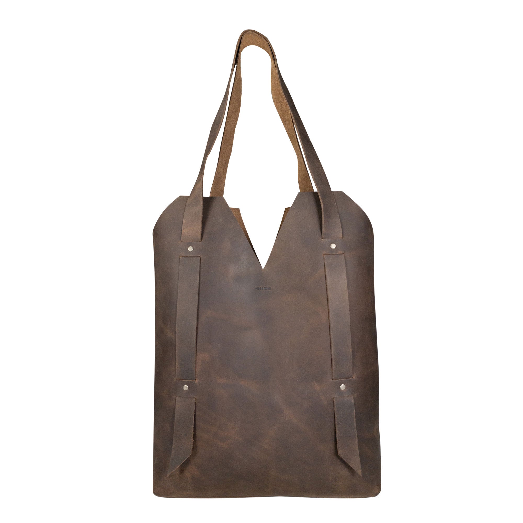 Riveted Tote Bag for Women with Shoulder Straps - Stockyard X 'The Leather Store'
