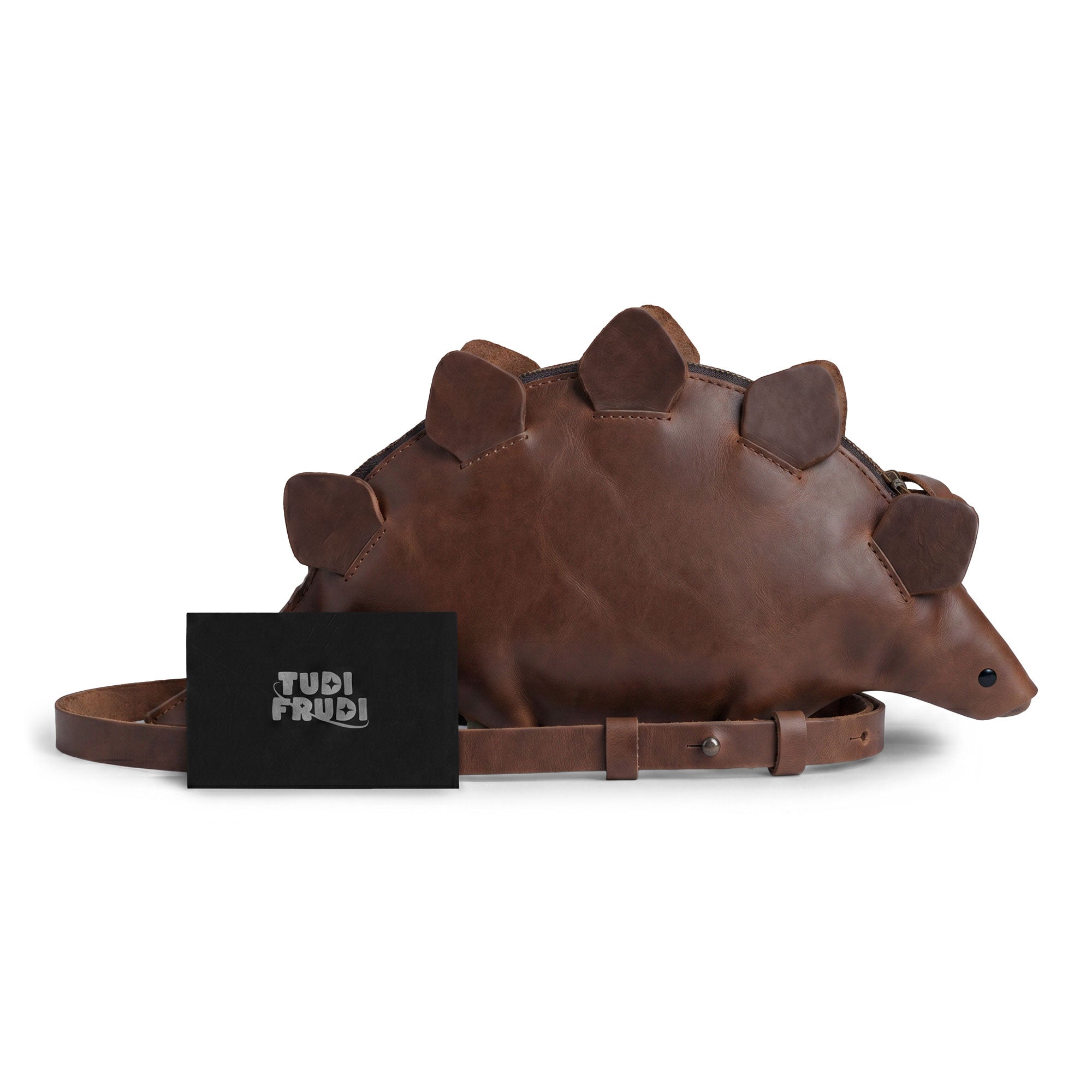 Leather Dinosaur Stegosaurus Shoulder Bag