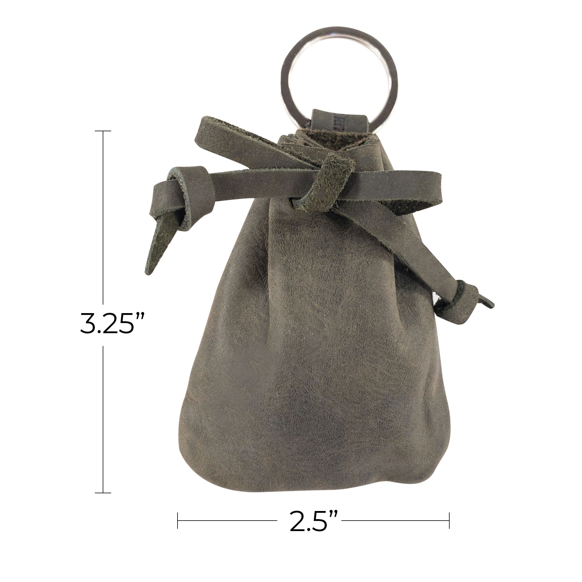 The Mini Medieval Pouch Keychain by Hide & Drink, shown in earthy tones, functions beautifully as a stylish accessory. This tiny bag with keyring serves as a coin pouch crafted from premium full grain leather, reflecting artisan work from La Antigua Guatemala.