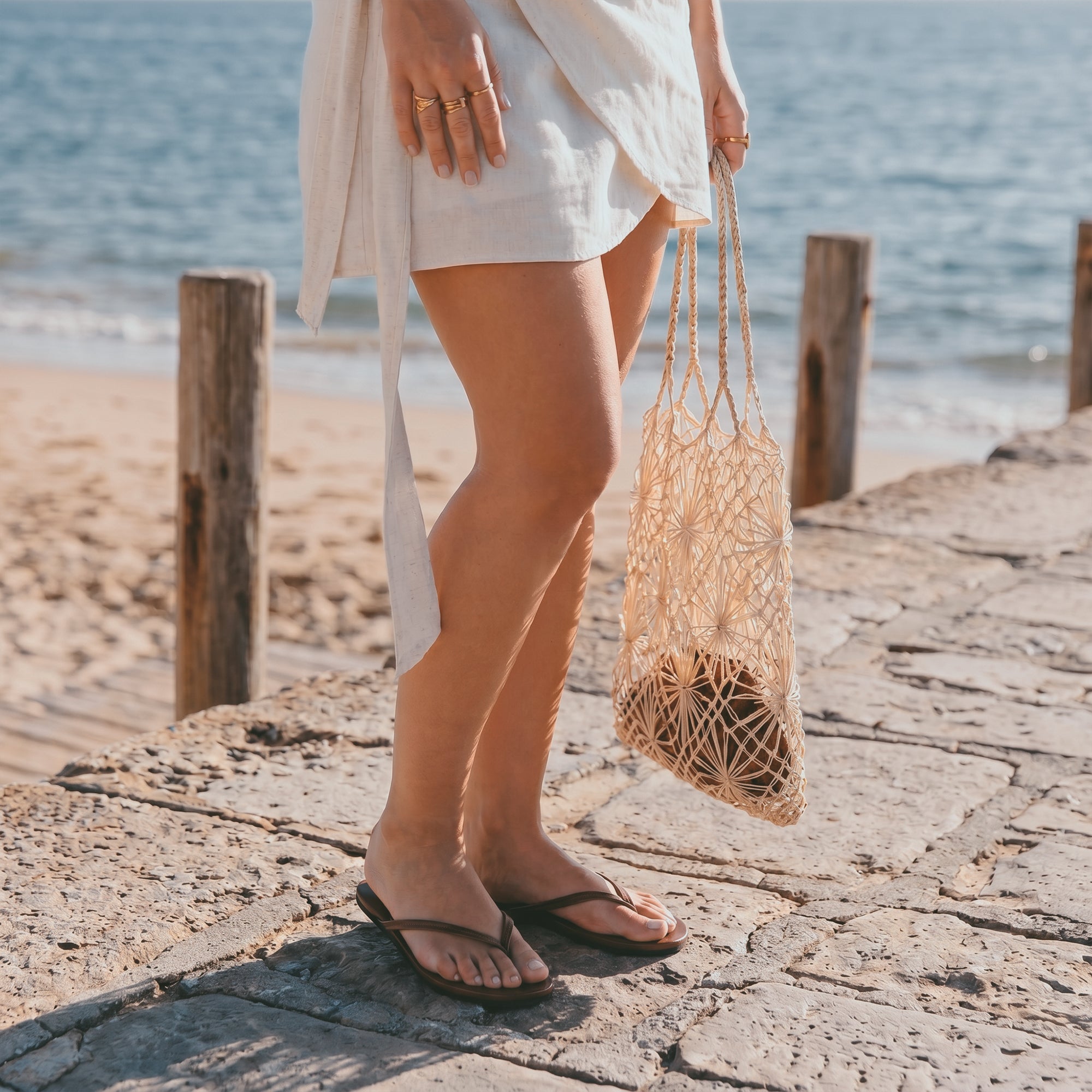 The Solana Leather Flip Flop (Women's)