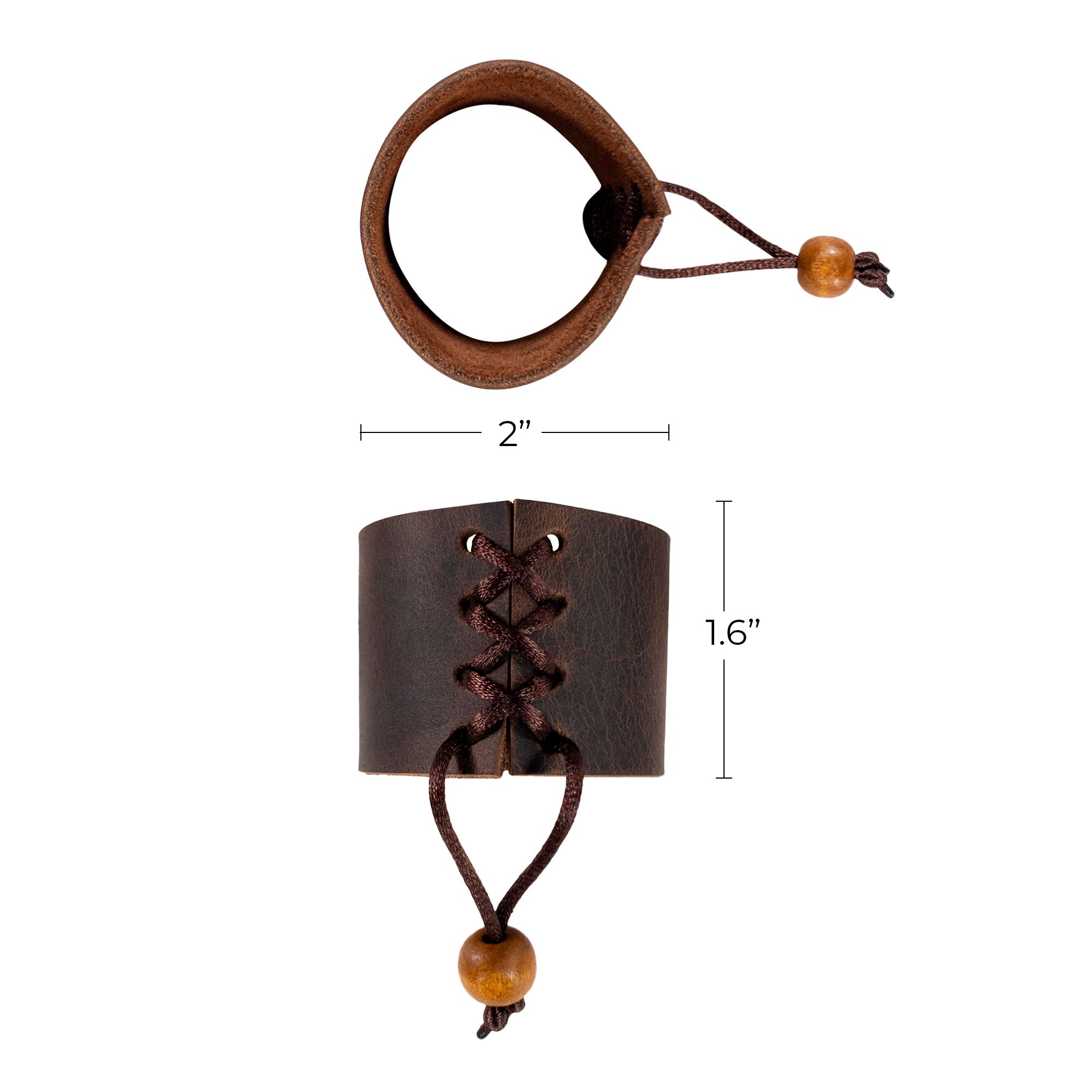 Set of 4 Napkin Ring Holders for Weddings - Stockyard X 'The Leather Store'
