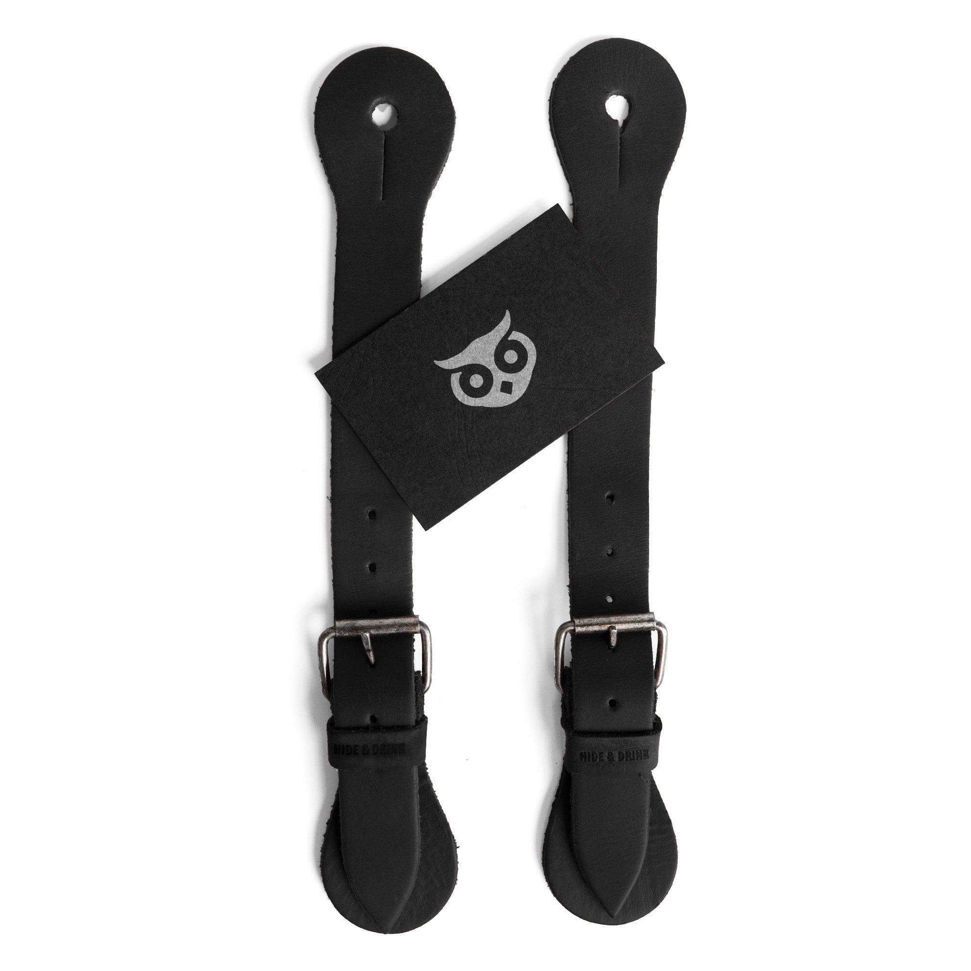 Hide & Drink's Ply Spur Straps (2 Pieces) - This pair of Single Spur Straps is ideal for Cowboy footwear for Men and Women. Made from Full Grain Leather, these artisan straps are perfect for Rodeo events and Equestrian use, reflecting exceptional craftsmanship.