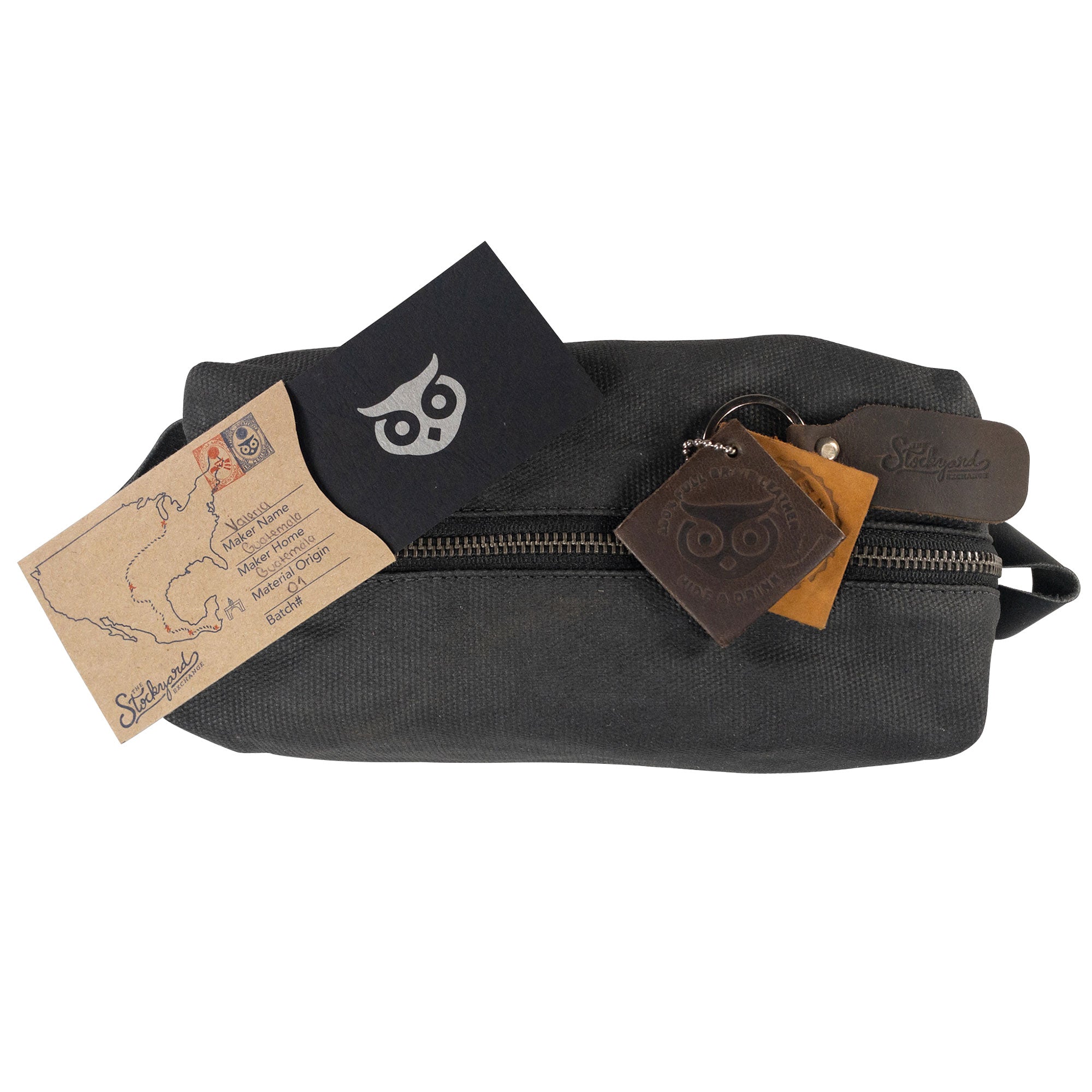Square Dopp Kit Utility Bag - Stockyard X 'The Leather Store'