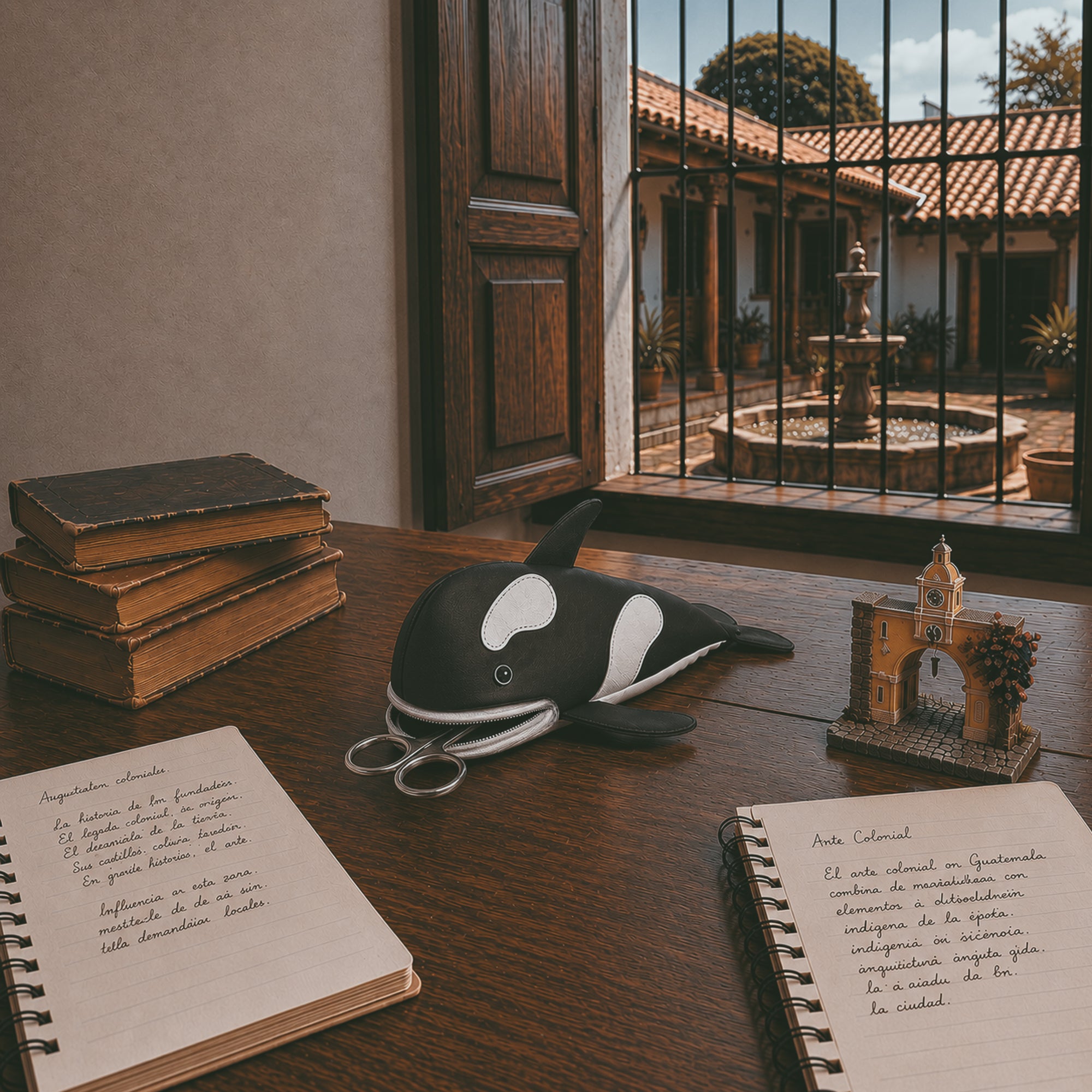 Showcasing a fun orca design, the Orca Pencil Pouch by Hide & Play combines functionality and style with its full grain leather construction. This artisan-crafted pencil pouch doubles as a unique pen case and desk organizer, handmade in La Antigua Guatemala & Oaxaca Mexico.