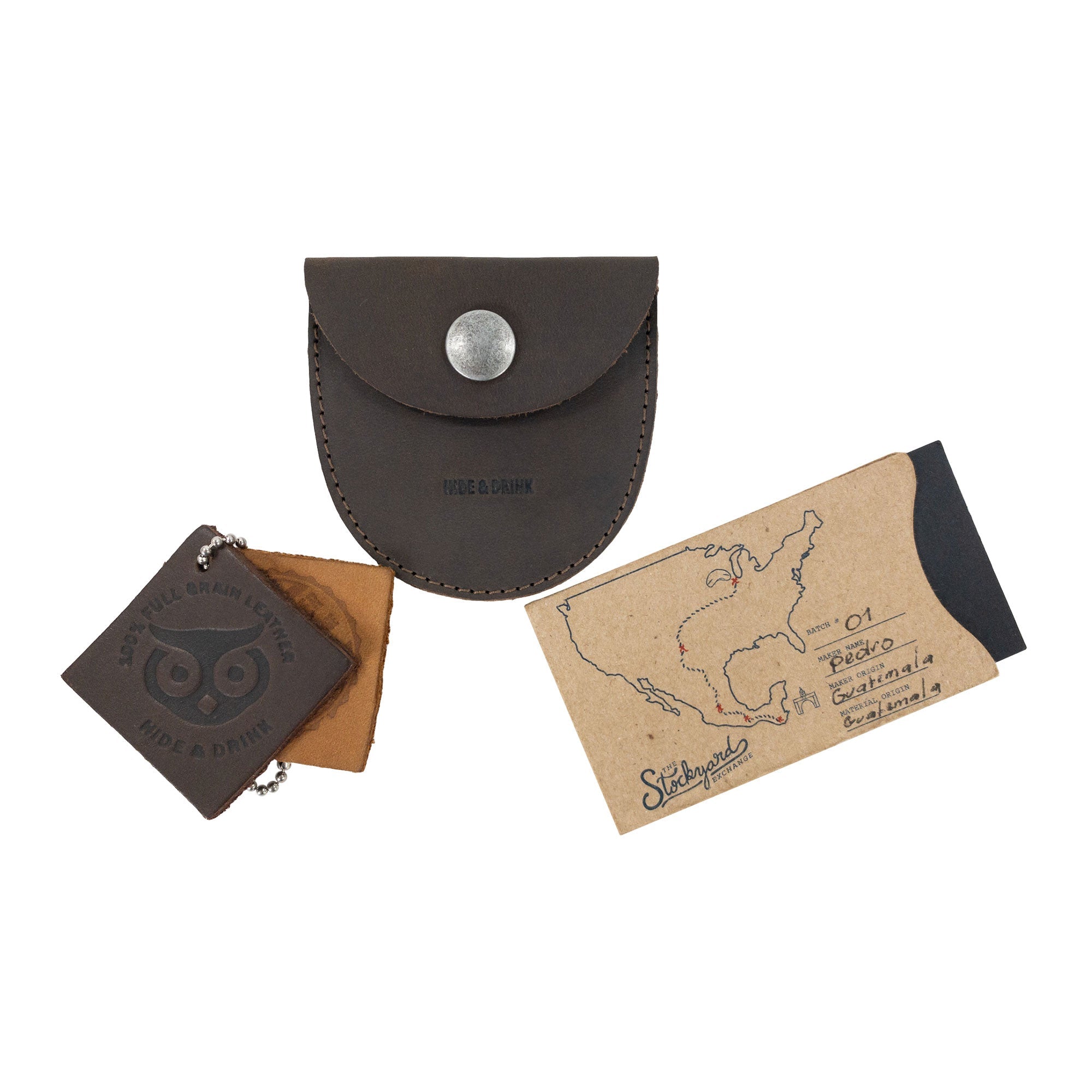Minimalist Tiny Jewelry Pouch - Stockyard X 'The Leather Store'