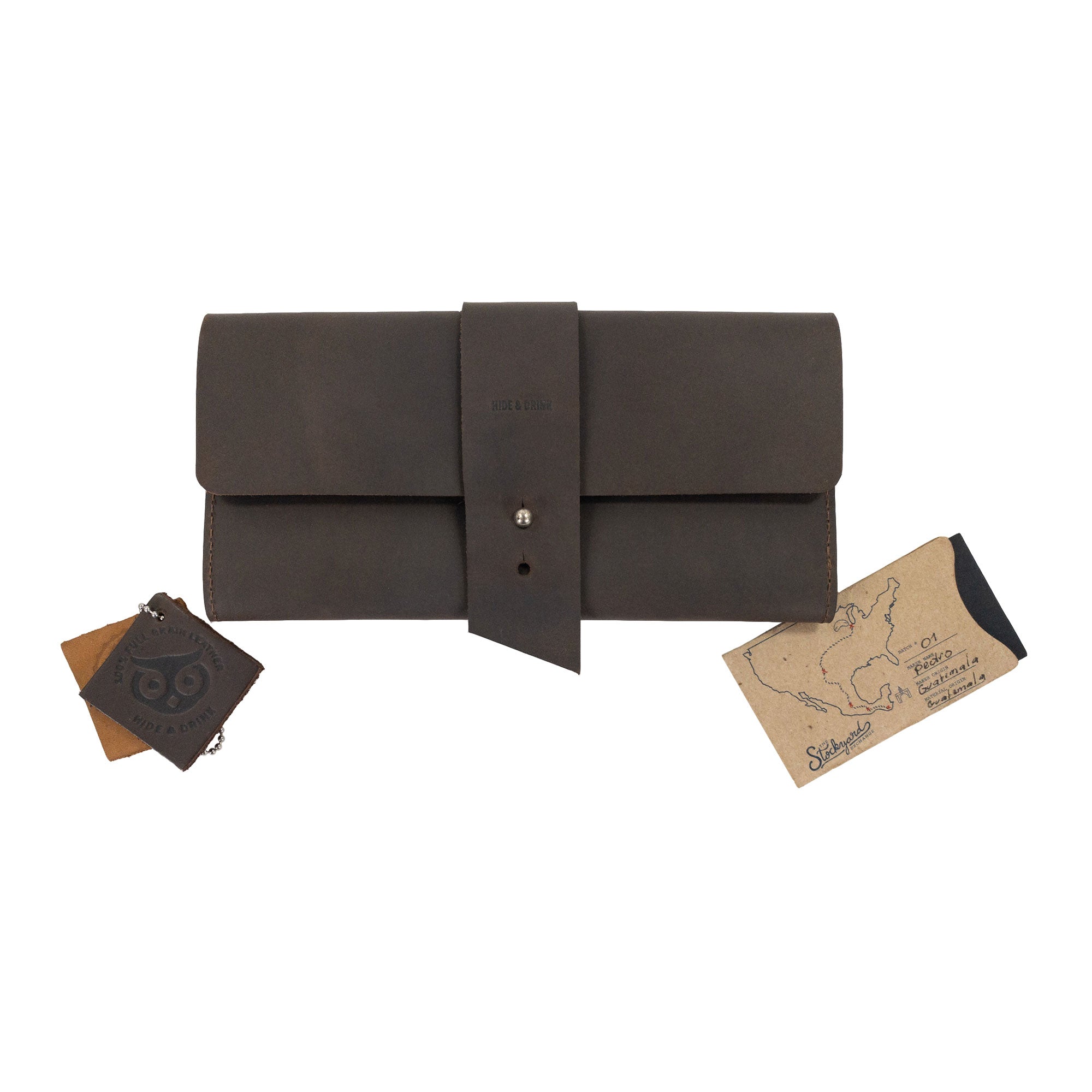 Classic Checkbook Cover with Credit Card Slots - Stockyard X 'The Leather Store'