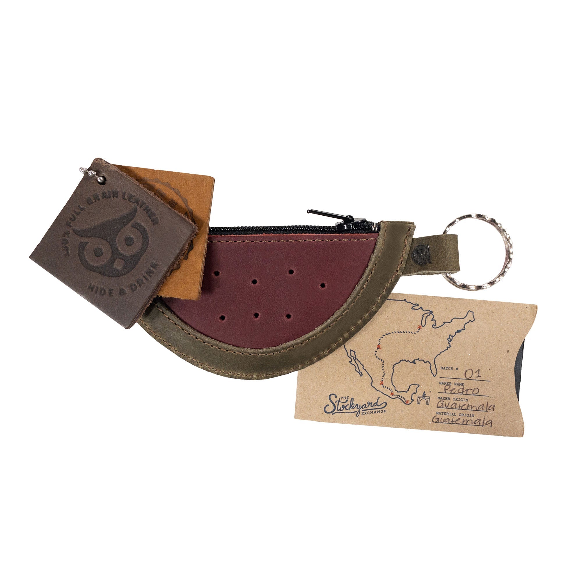 Watermelon Coin Pouch - Stockyard X 'The Leather Store'