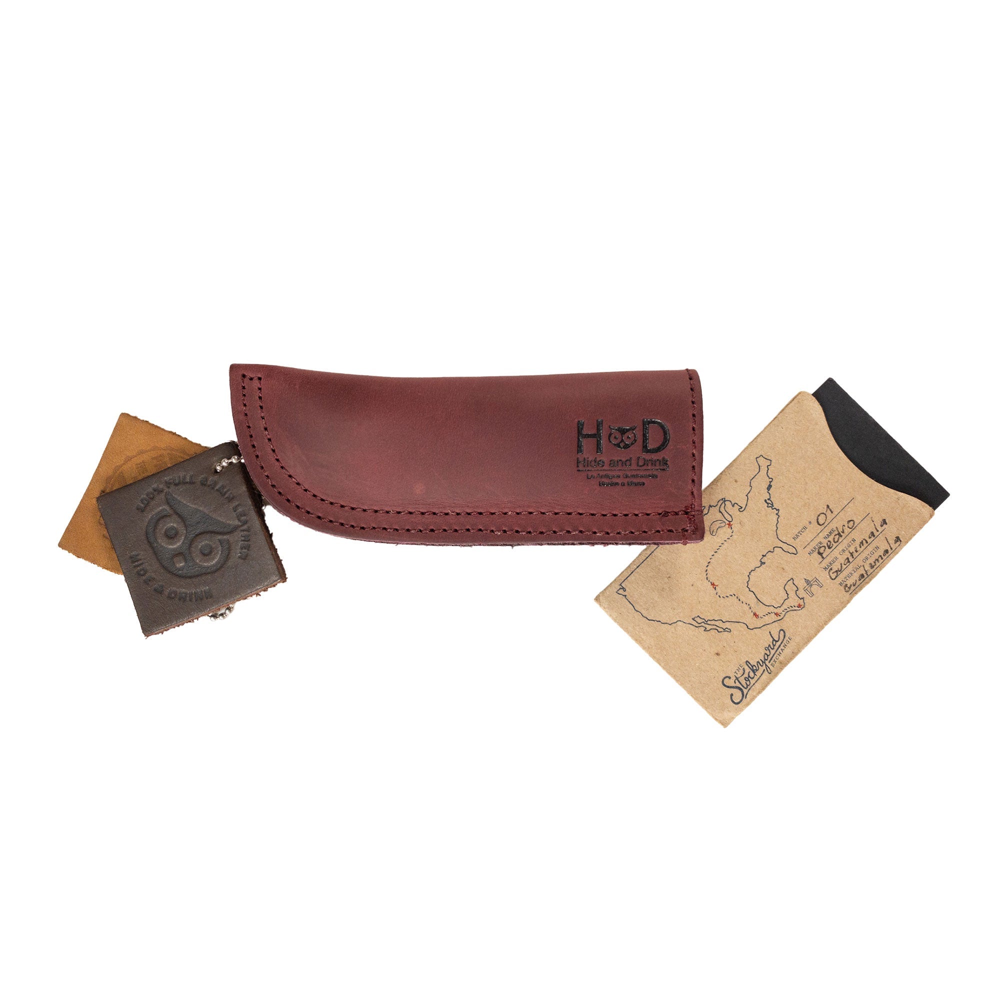 Hot Pan Handle Cover by Hide & Drink, showcasing heat resistance and sturdy grip suitable for cast iron skillets, artisan-crafted in La Antigua Guatemala & Oaxaca Mexico.