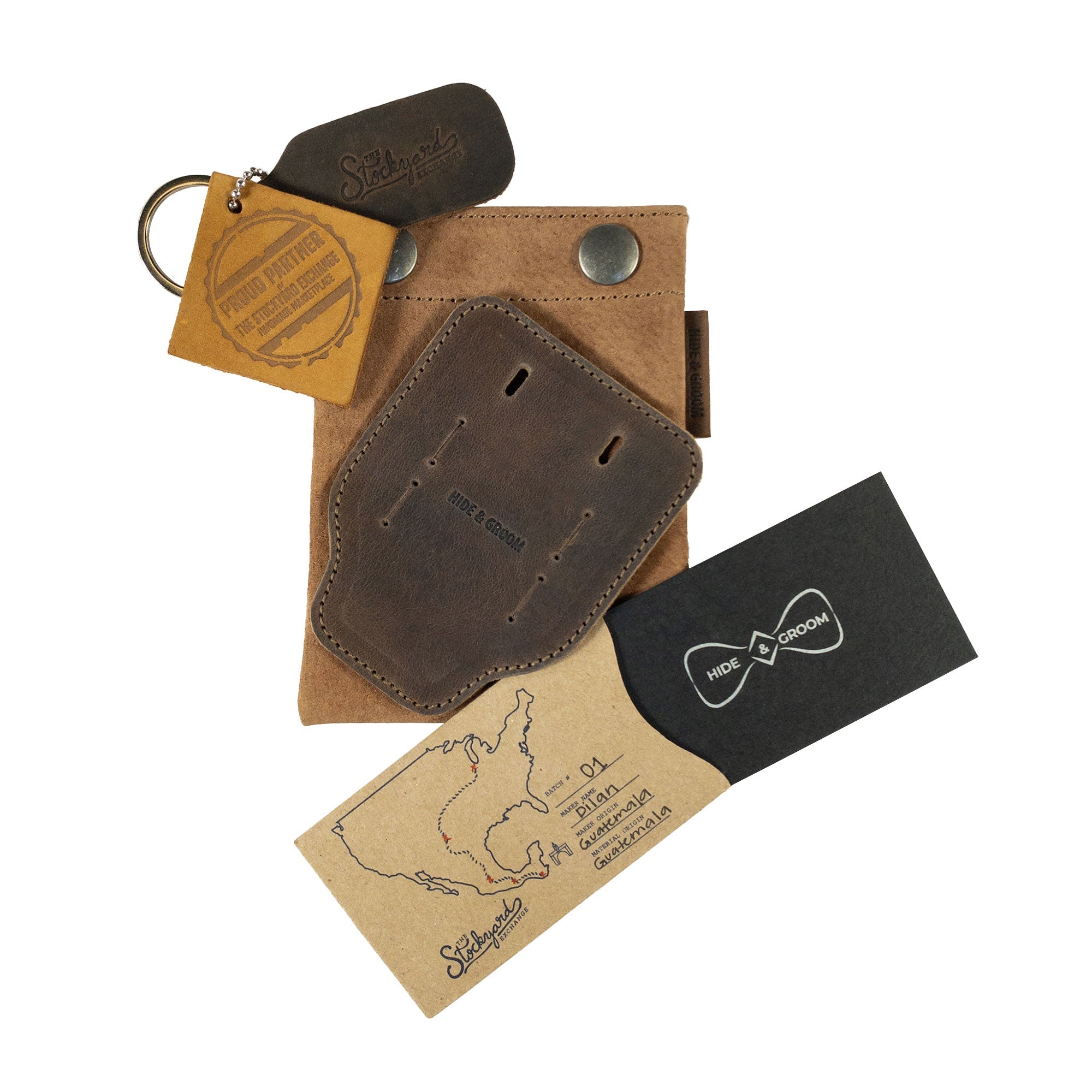 Tiny Travel Organizer for Groomsmen - Stockyard X 'The Leather Store'