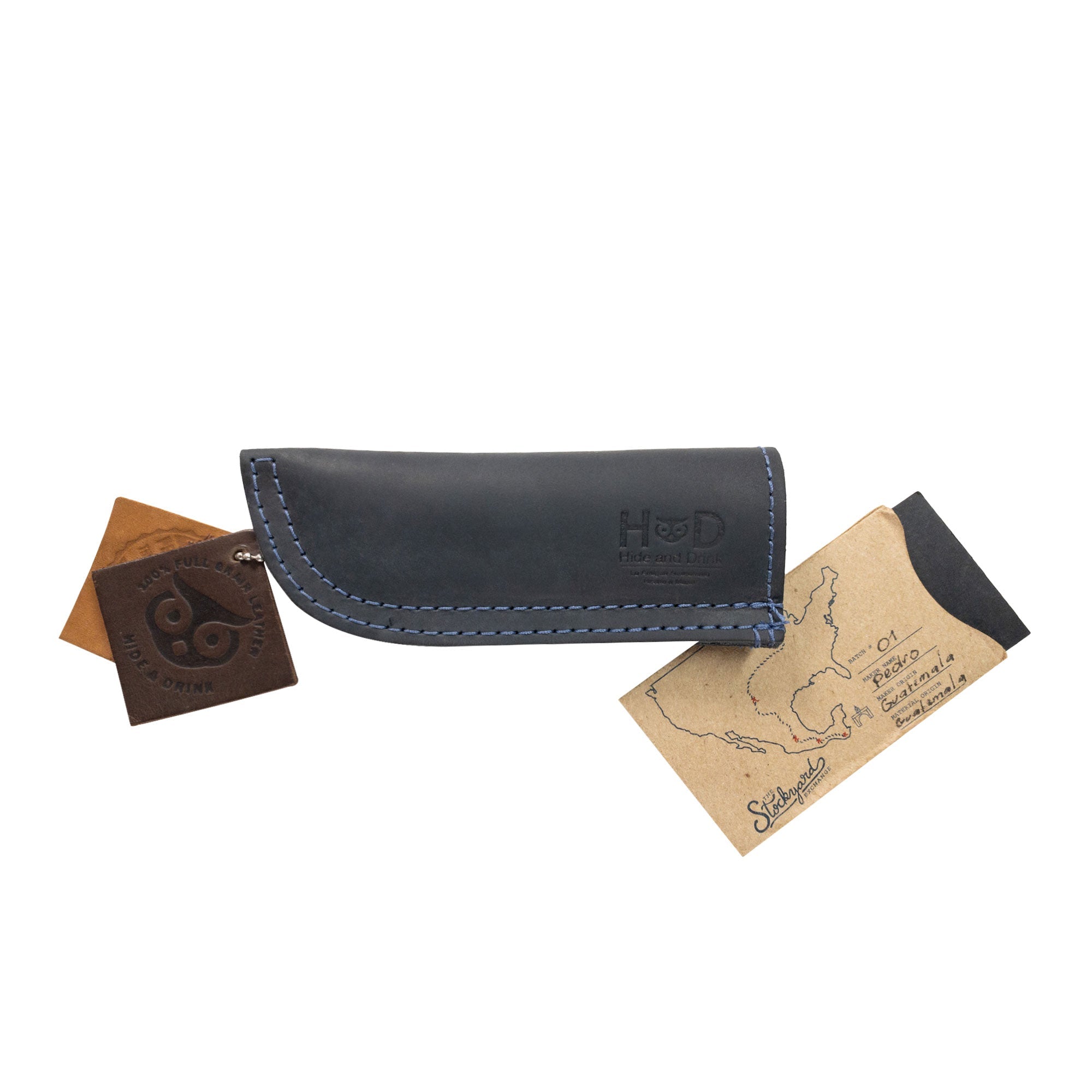 Hot Pan Handle Cover by Hide & Drink, showcasing a blend of heat protection and easy handling for frying pans, beautifully made in La Antigua Guatemala & Oaxaca Mexico.