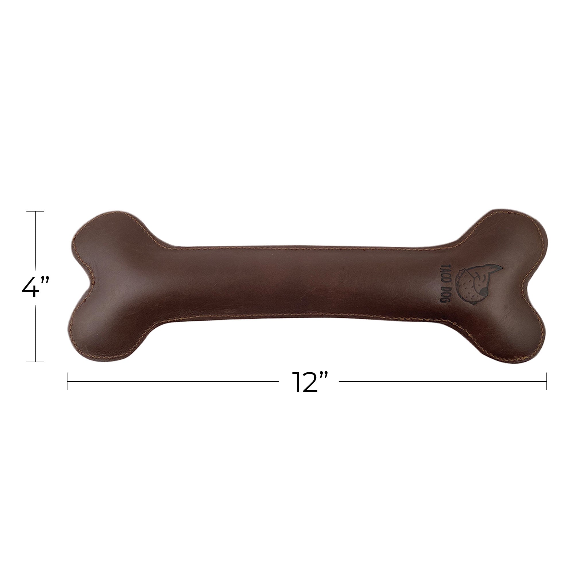 Thick Leather Toy Bone - Stockyard X 'The Leather Store'