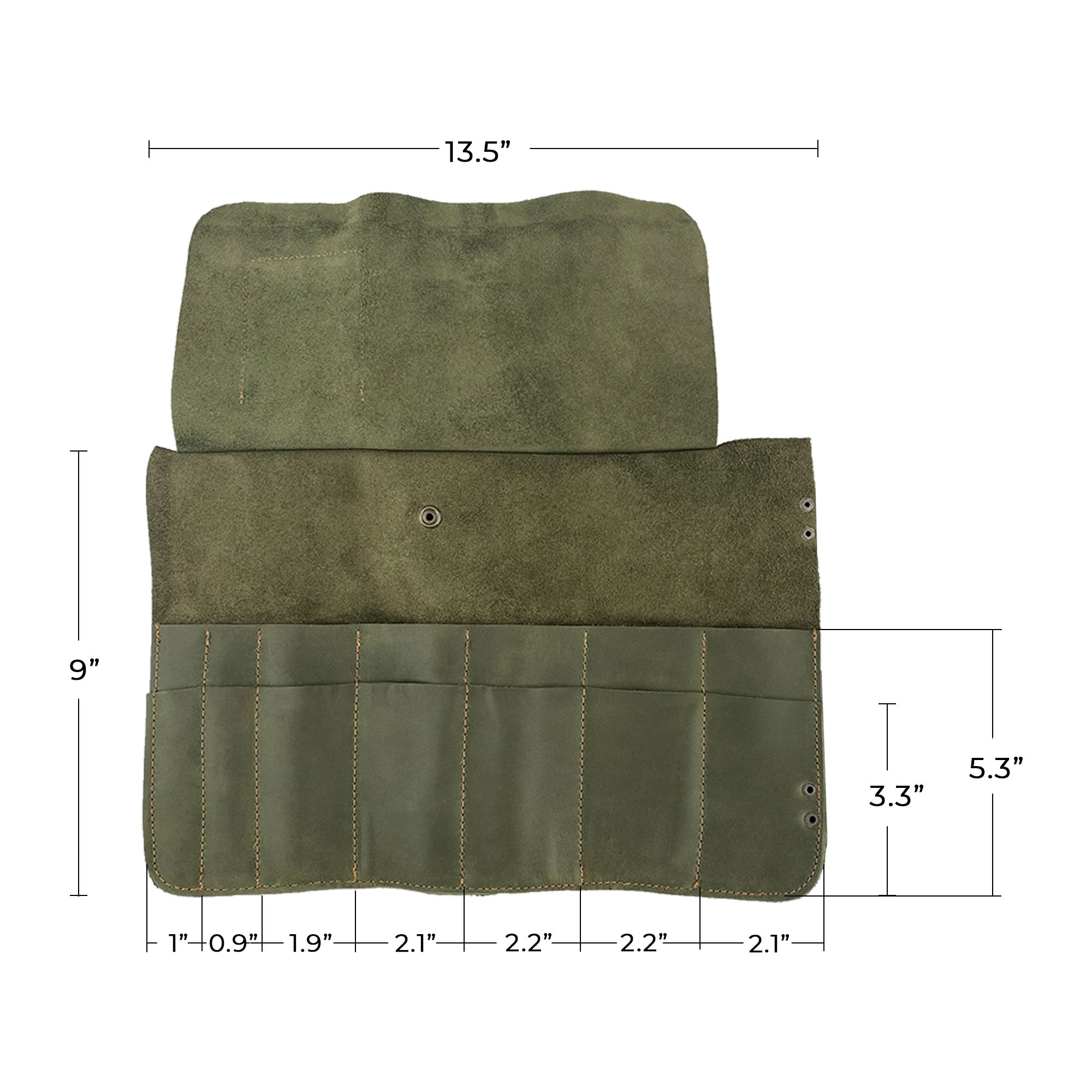 Hide & Drink's Barber Tool Roll showcases a Snap Tool Roll Up Bag with 14 Slots designed for efficient storage of scissors & screwdrivers. Made from Full Grain Leather, this portable carry case aligns with StockyardX's commitment to artisan craftsmanship and small batch production, hand cut, hand sewn, and fire branded in La Antigua Guatemala & Oaxaca Mexico.