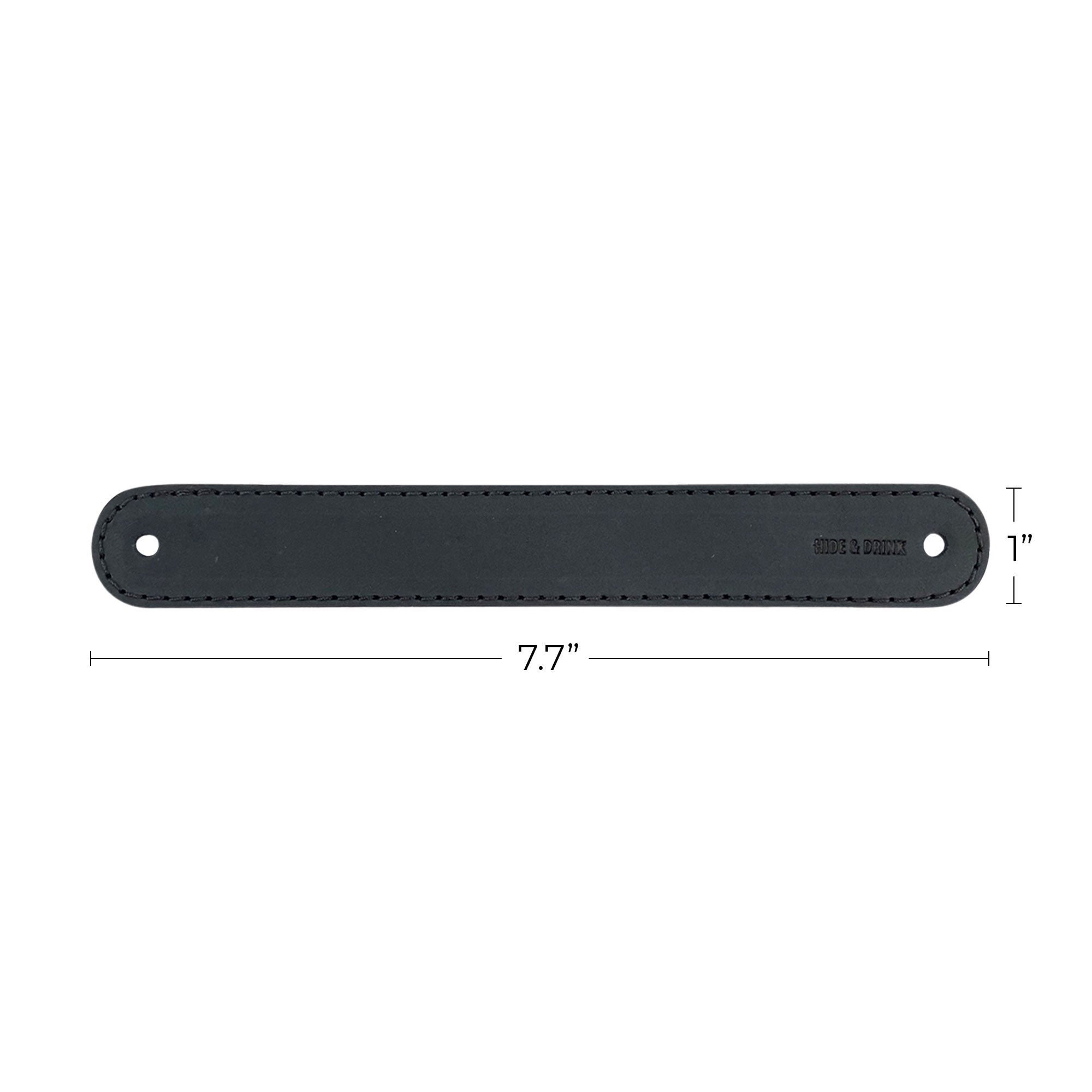 Hide & Drink Drawer Handles (4pk) presenting a detailed look at leather handles, highlighting their quality and ease of installation. Perfect for anyone looking to upgrade their furniture style.