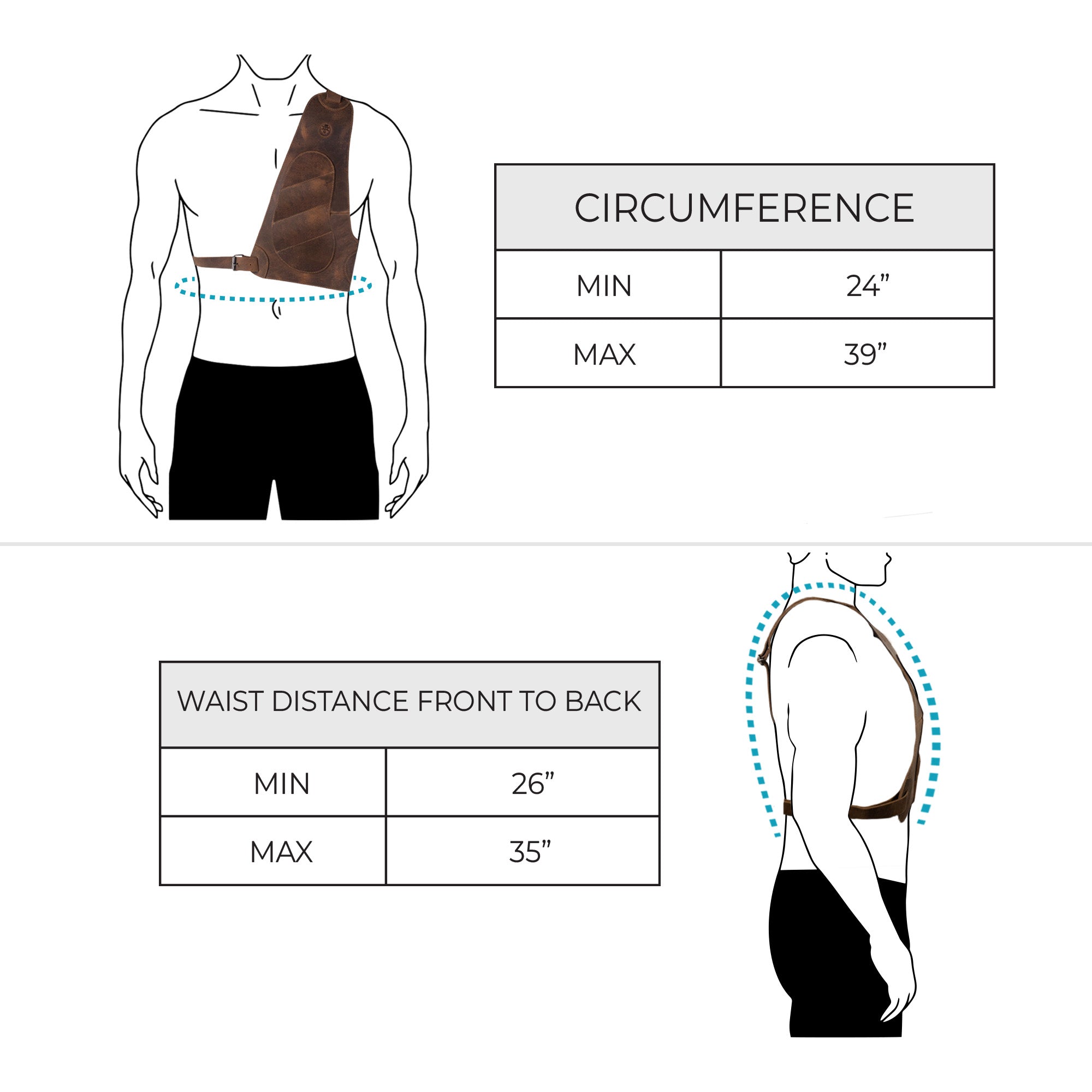 Double Layered Chest Protector - Stockyard X 'The Leather Store'