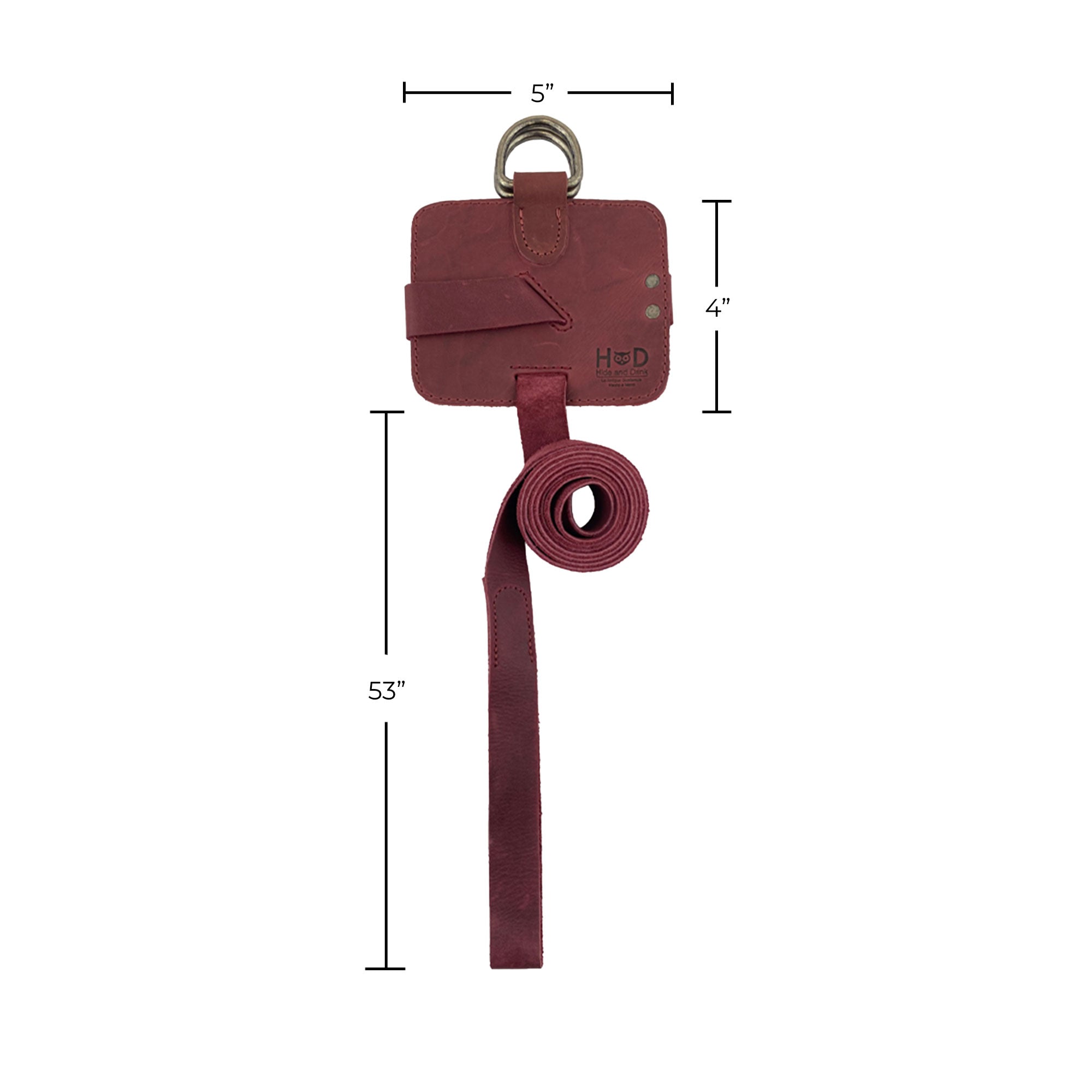 Hide & Drink Book Strap Carrier securely holding books, emphasizing its durability and design. Artisan-crafted from Full Grain Leather in La Antigua Guatemala, this accessory is essential for avid readers.