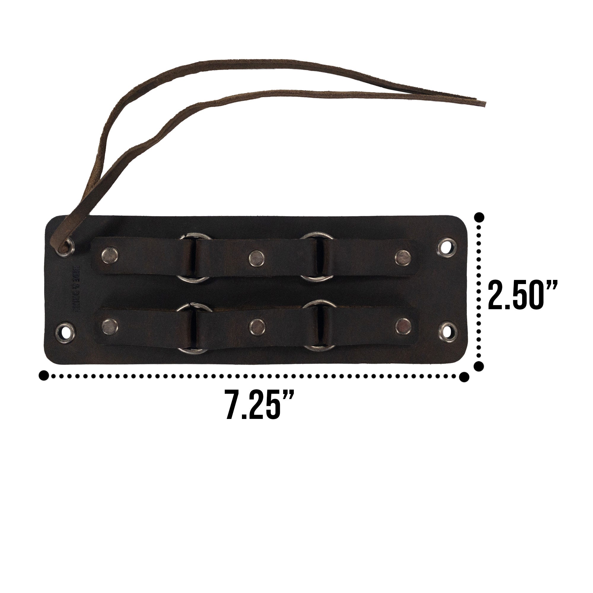 Adjustable 4 Ring Cuff - Stockyard X 'The Leather Store'