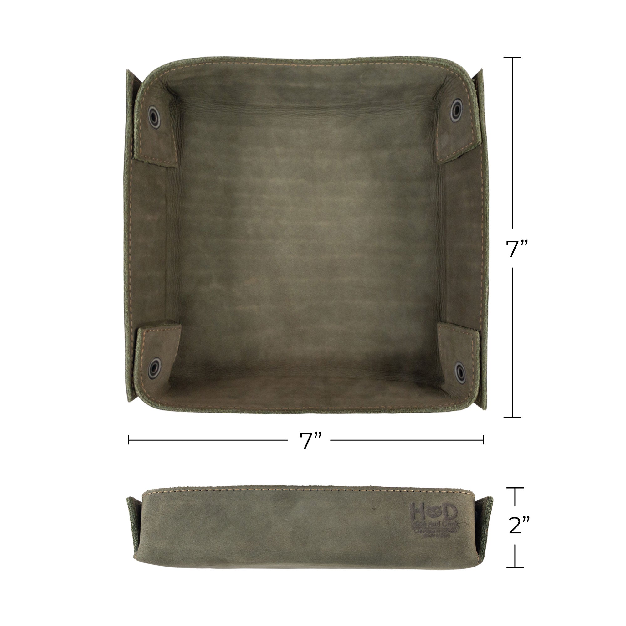 Hide & Drink Jumbo Tray featuring a chic design made from full grain leather, ideal for organizing coins and small electronics. This durable catchall tray highlights artisan craftsmanship made in La Antigua Guatemala.