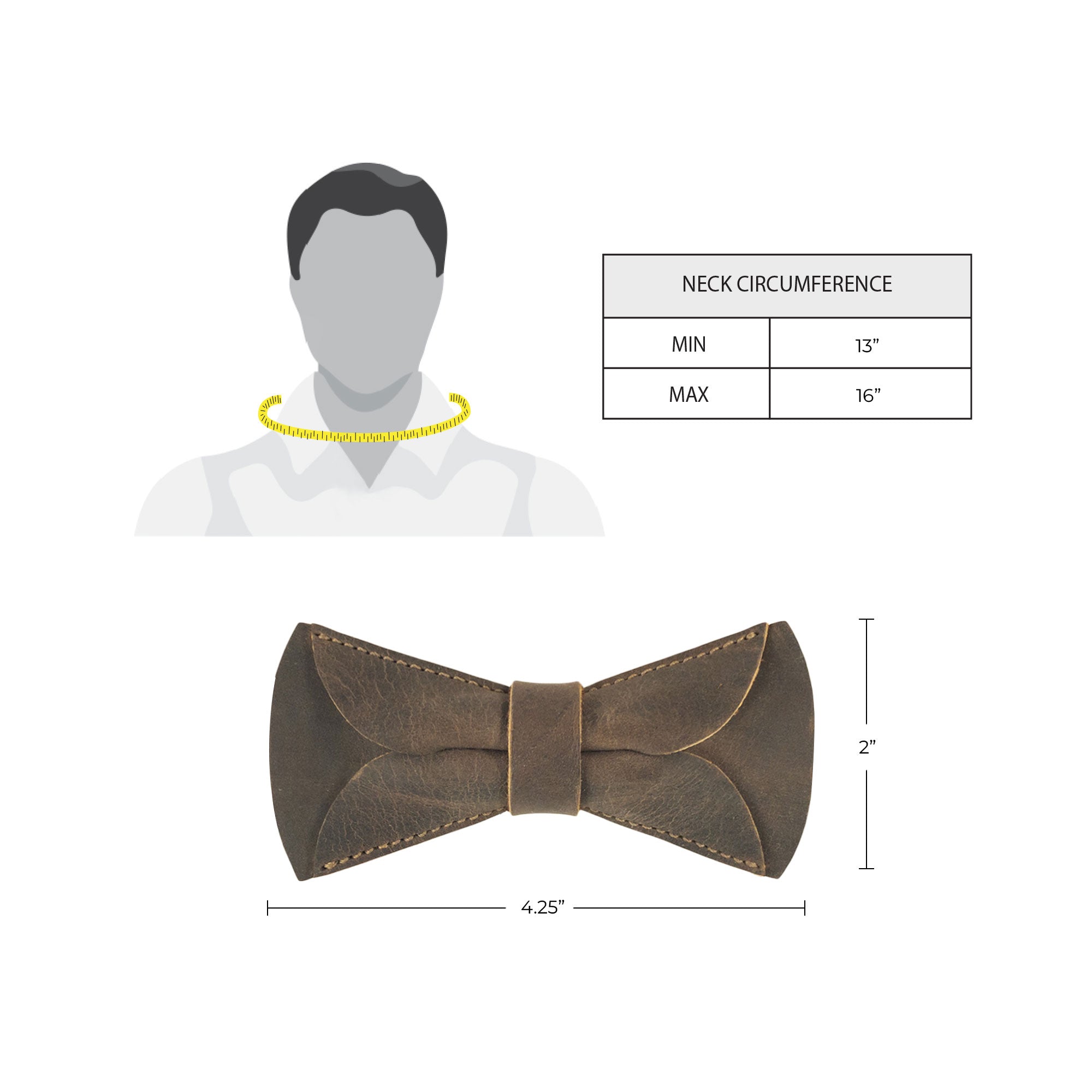 Tiny Bow Tie for Groomsmen - Stockyard X 'The Leather Store'