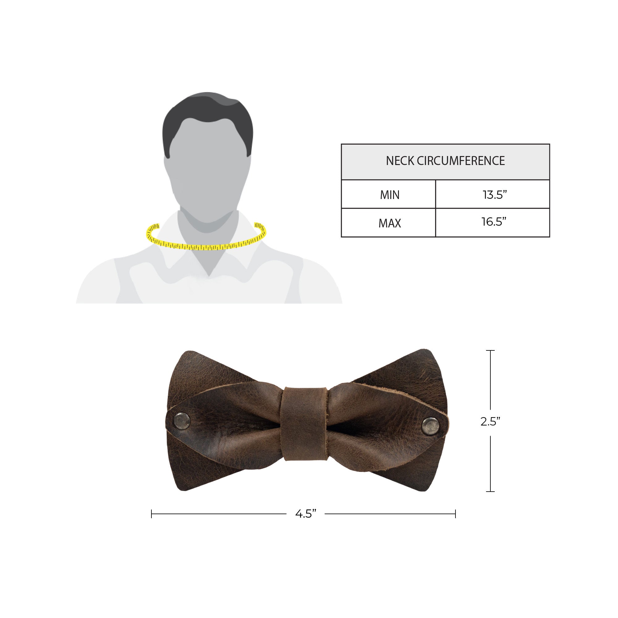 Punk Bow Tie for Groomsmen - Stockyard X 'The Leather Store'
