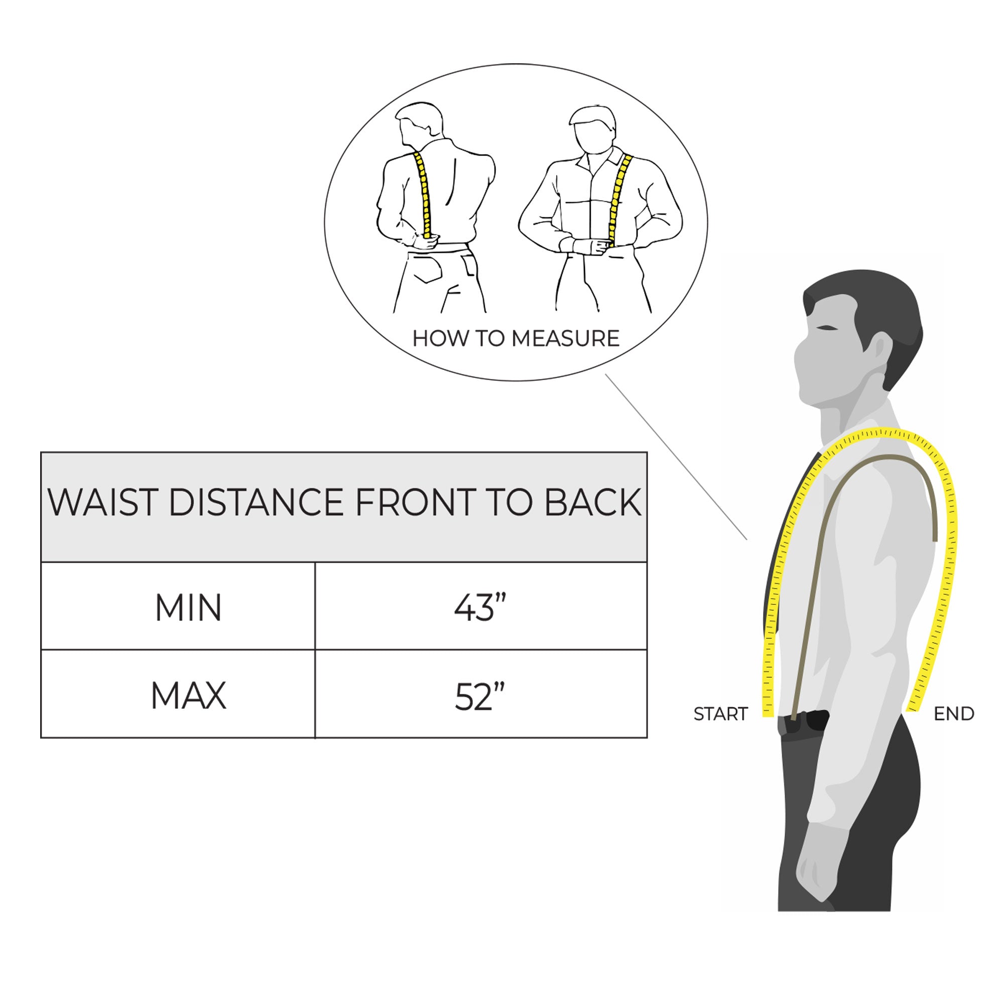 Hipster Suspender with Adjustable Straps