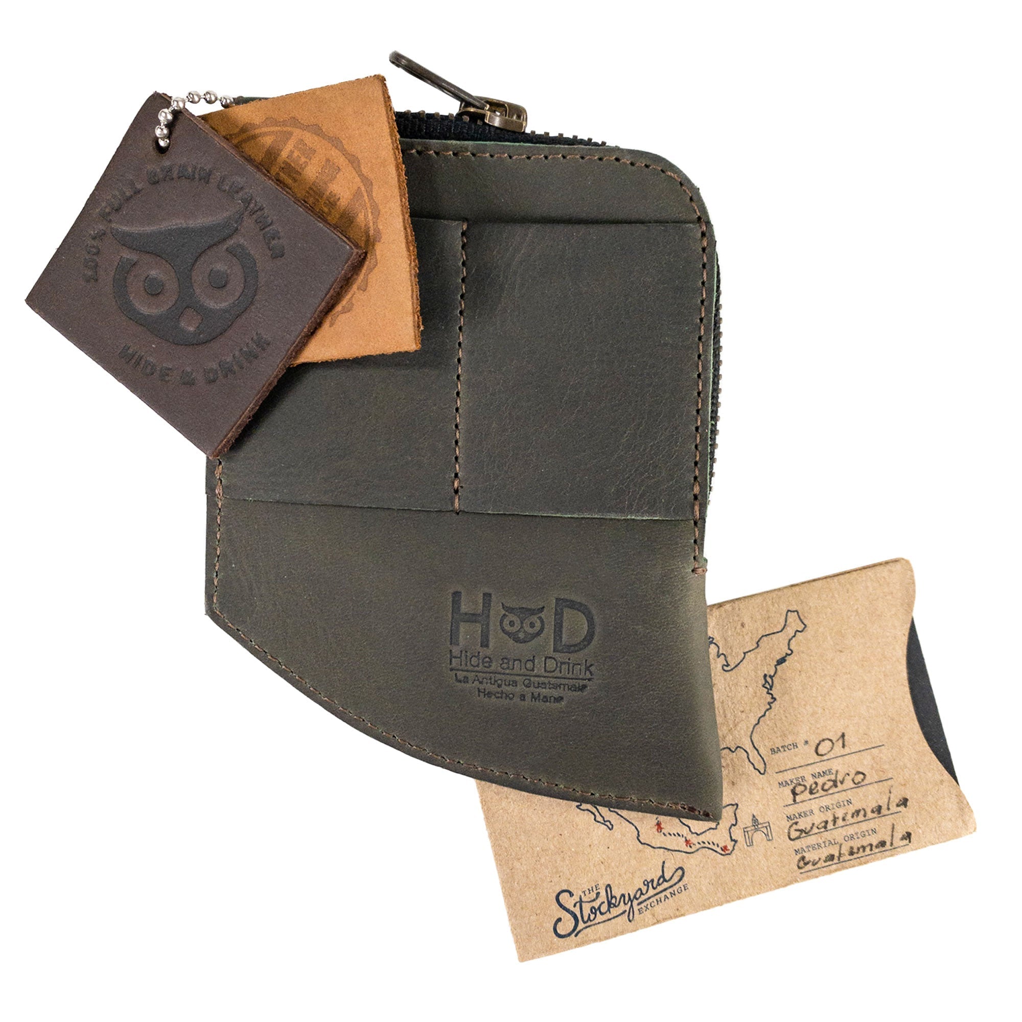 Hide & Drink EDC Pocket Wallet showing its compact design, perfect for streamlined organization of cards and cash.