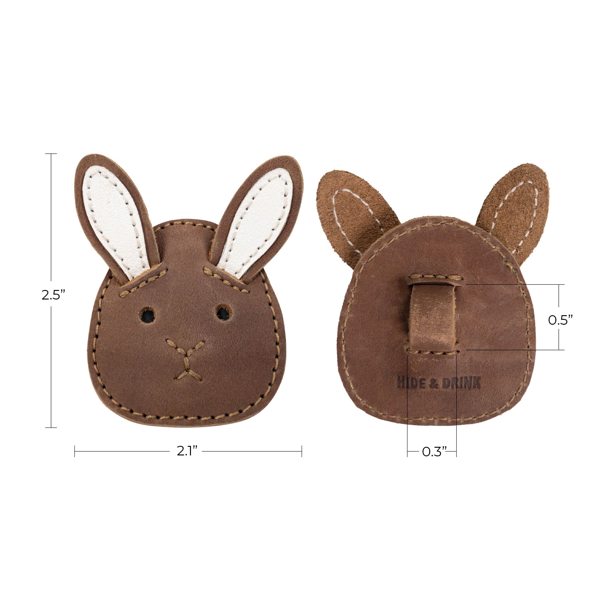 Bunny Shape Accessories for Ponytails (2 Pack) Elastic not Included - Stockyard X 'The Leather Store'