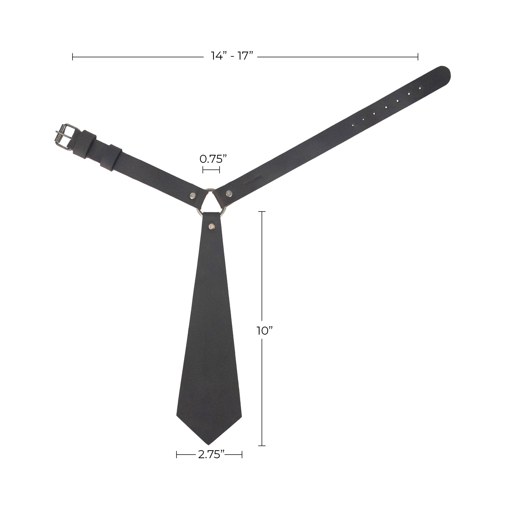 Tie with Adjustable Buckle Strap - Stockyard X 'The Leather Store'