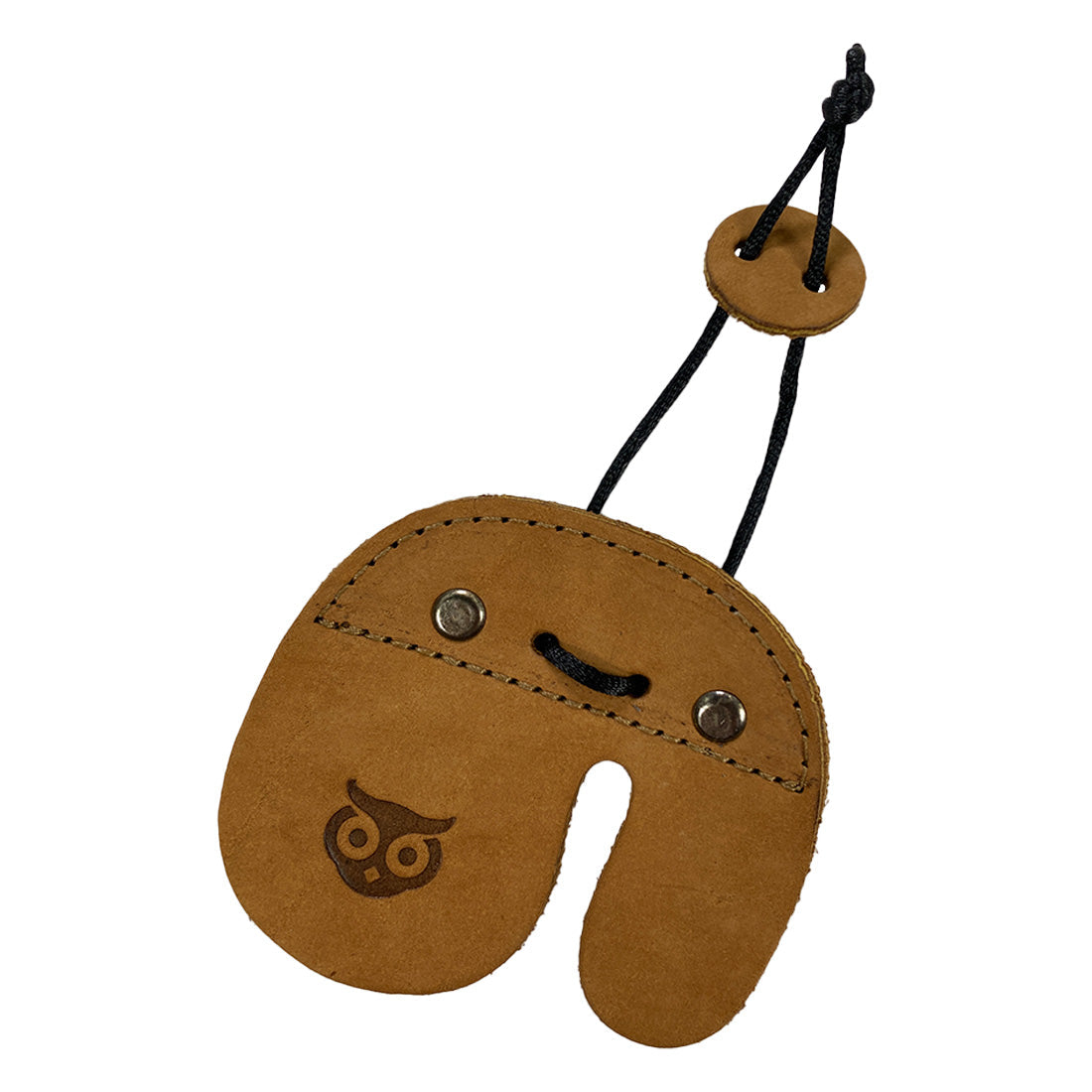 The Hide & Drink Left Handed Archery Finger Protector vividly exhibited in its appealing design. This Archery Finger Tab serves as a Protect Guard for Recurve Bows, featuring Full Grain Leather for durability and style. Ideal for shooting practice gear, it showcases StockyardX's artisan quality.