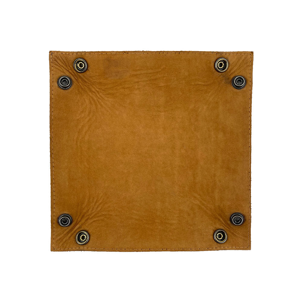 Hide & Drink Valet Tray showcasing a practical design and full grain leather craftsmanship, perfect for everyday items. Handmade in La Antigua Guatemala & Oaxaca Mexico, Catchall Change Key Wallet Coin Box Tray Storage Valet, Full Grain Leather, StockyardX, Small Batch Production, Hand Cut, Hand Sewn, Fire Branded, Artisan.