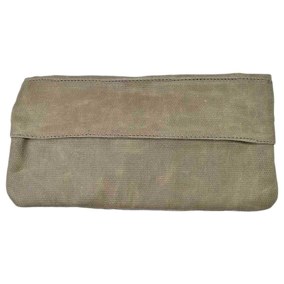 The back of the Hide & Drink Vape Pen Case (Accessories not included) is designed for easy storage and travel. This practical Pen Accessories Kit Pouch Holder ensures a secure fit for your essentials. G Pen Soft Travel Bag Handmade from Waxed Canvas, Full Grain Leather, StockyardX, Small Batch Production, Hand Cut, Hand Sewn, Fire Branded, Artisan, Handmade in La Antigua Guatemala & Oaxaca Mexico.