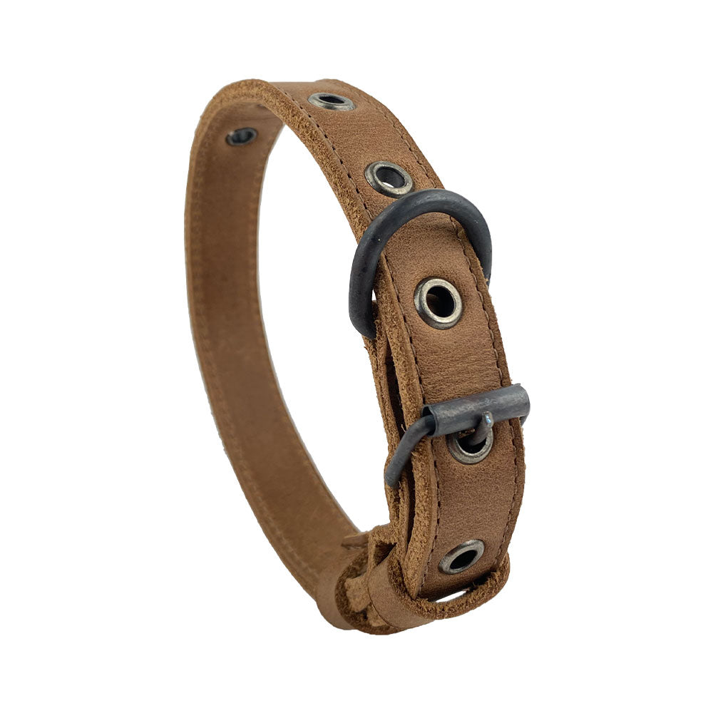 Slim Leather Dog Collar - Stockyard X 'The Leather Store'