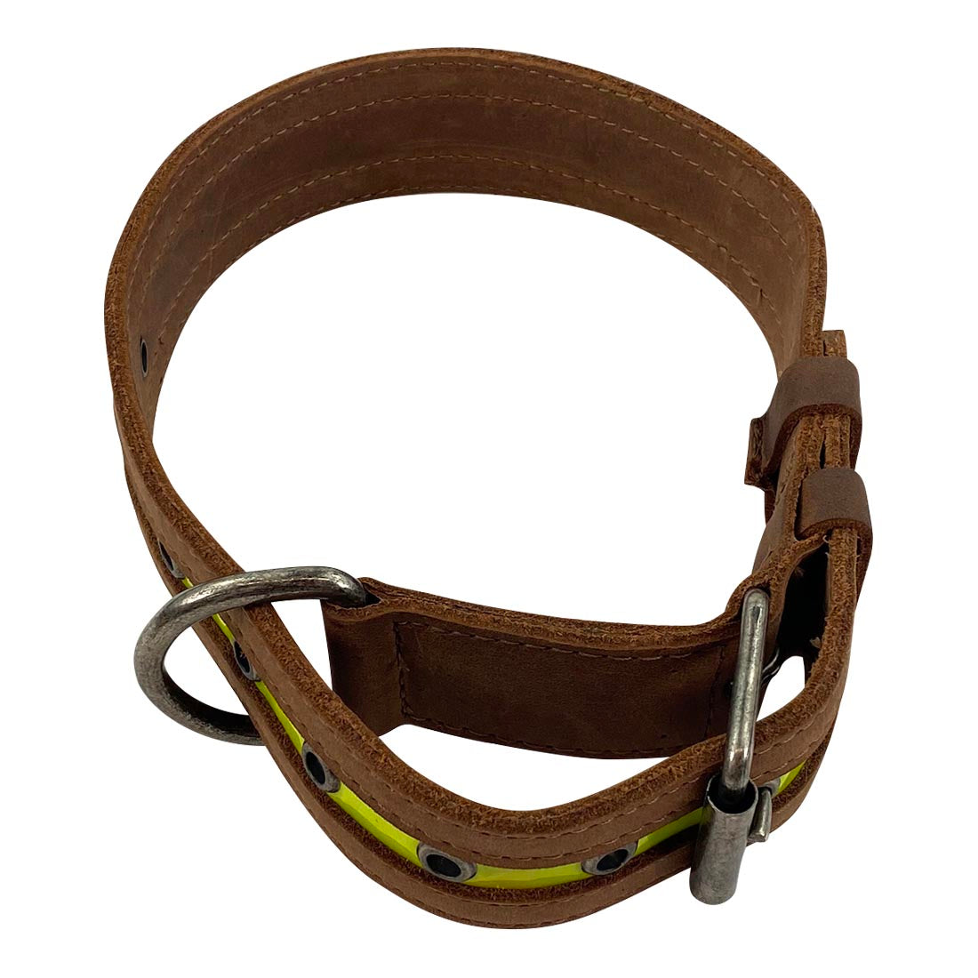 Rustic Reflective Dog Collar - Stockyard X 'The Leather Store'
