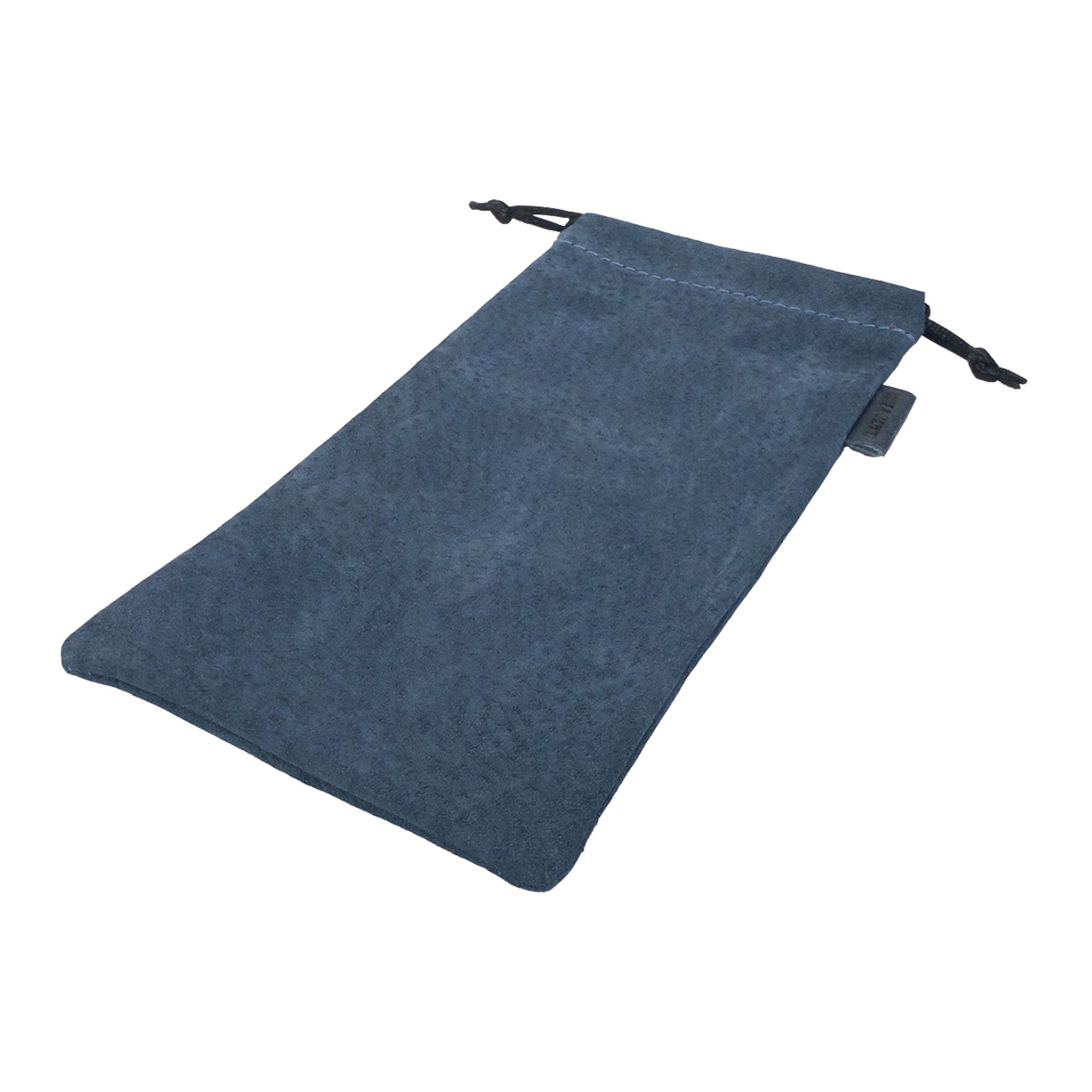 Hide & Drink Drawstring Bag for Pipe, made from fine sheepskin leather. This artisan-crafted item offers a stylish way to store your tobacco pipe, exemplifying small batch production in Guatemala & Oaxaca.