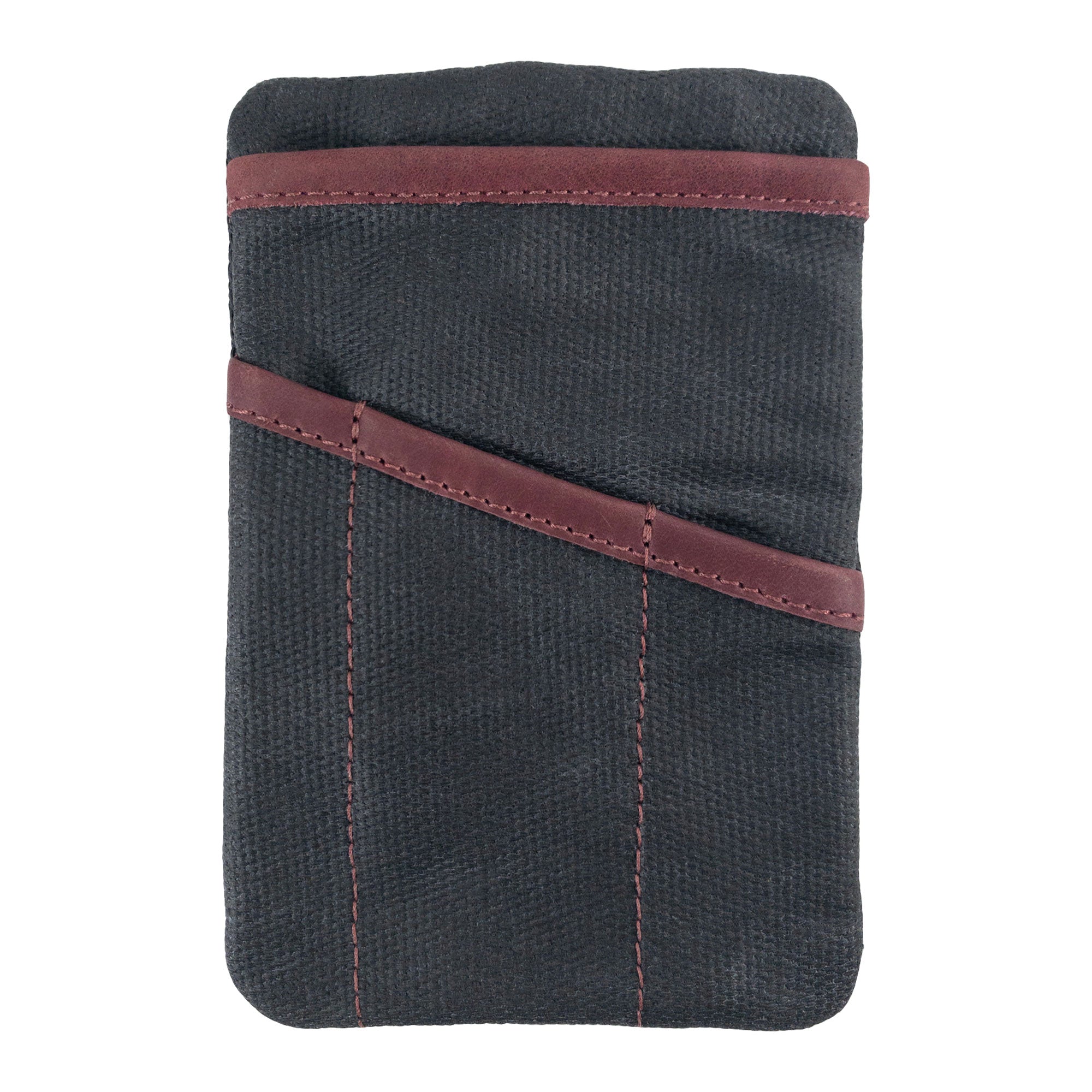 Back view of the teal Multi-tool Pocket Pouch by Hide & Drink, demonstrating its rigid structure and artisan quality.