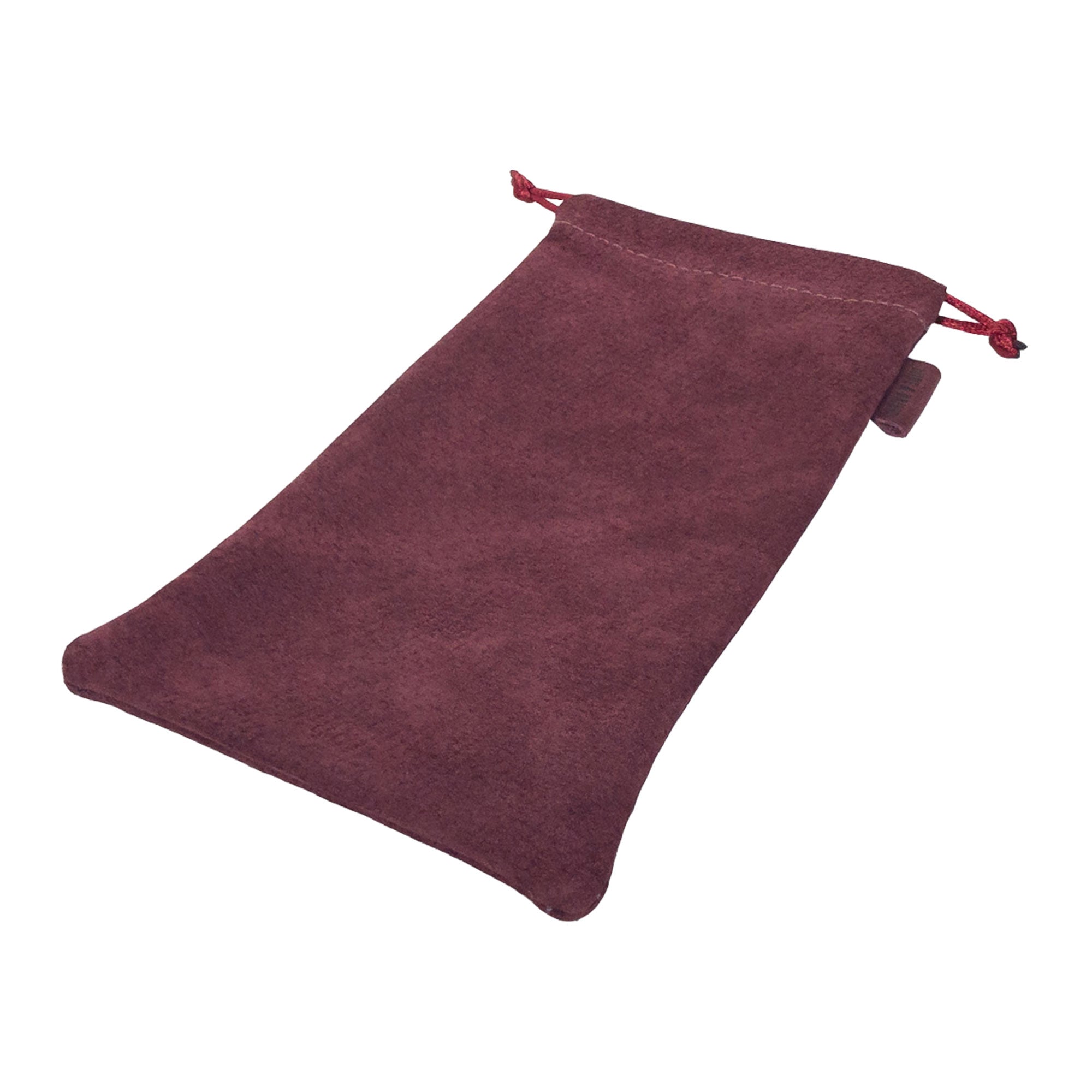 Hide & Drink Drawstring Bag for Pipe, crafted from fine sheepskin leather. This artisan piece is ideal for travel, showcasing the quality of handmade goods from Guatemala & Oaxaca.