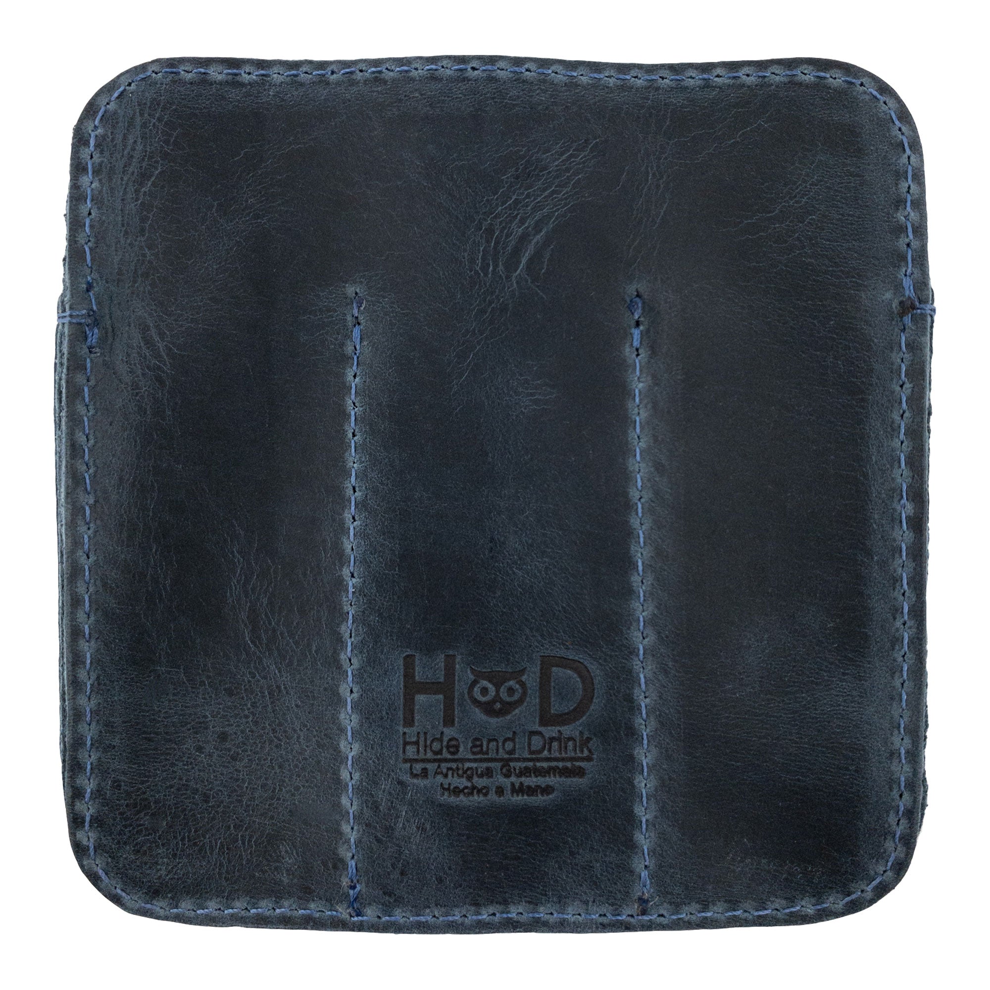 Front view of the Hide & Drink Minimalist Tool Pocket in an appealing dark color. Made from durable Full Grain Leather, this Tool Pocket Pouch is a product of artisan craftsmanship from La Antigua Guatemala, embodying the principles of StockyardX’s small batch production.