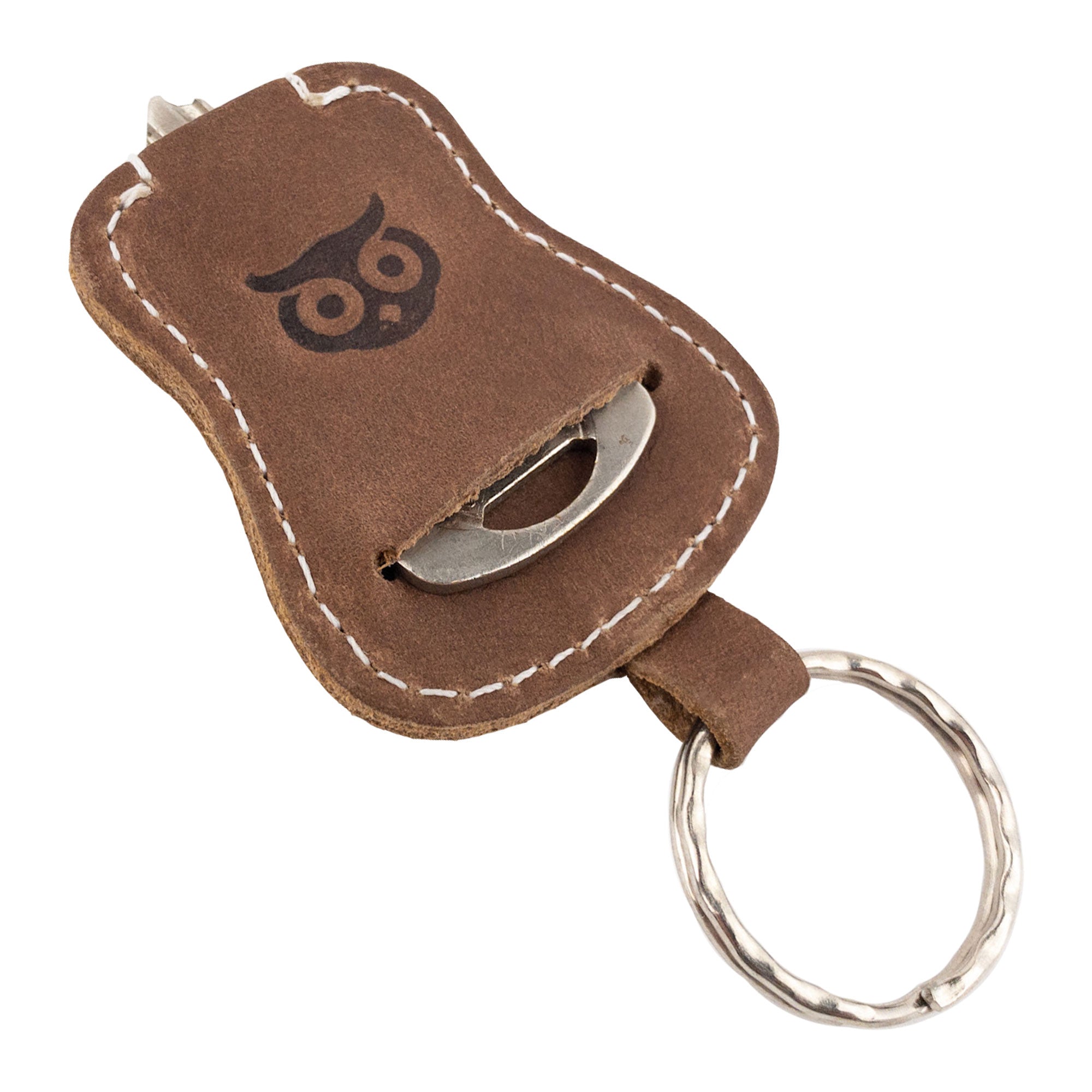 Detailed angle of Guitar Keychain by Hide & Drink, demonstrating its stylish and functional key pouch design. Handmade from durable Full Grain Leather, it showcases artisan craftsmanship from small batch production in La Antigua Guatemala & Oaxaca Mexico.