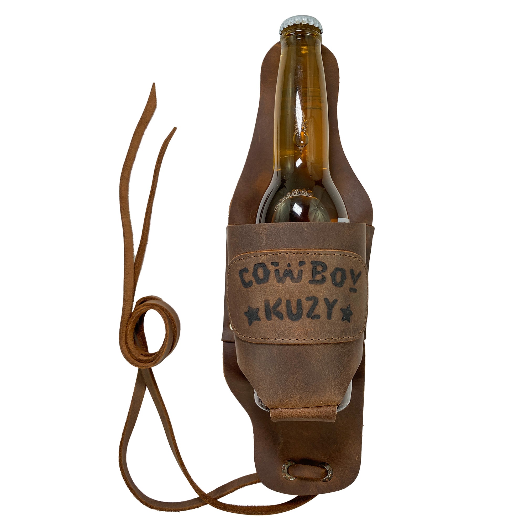 Cowboy Beer Holster - Stockyard X 'The Leather Store'