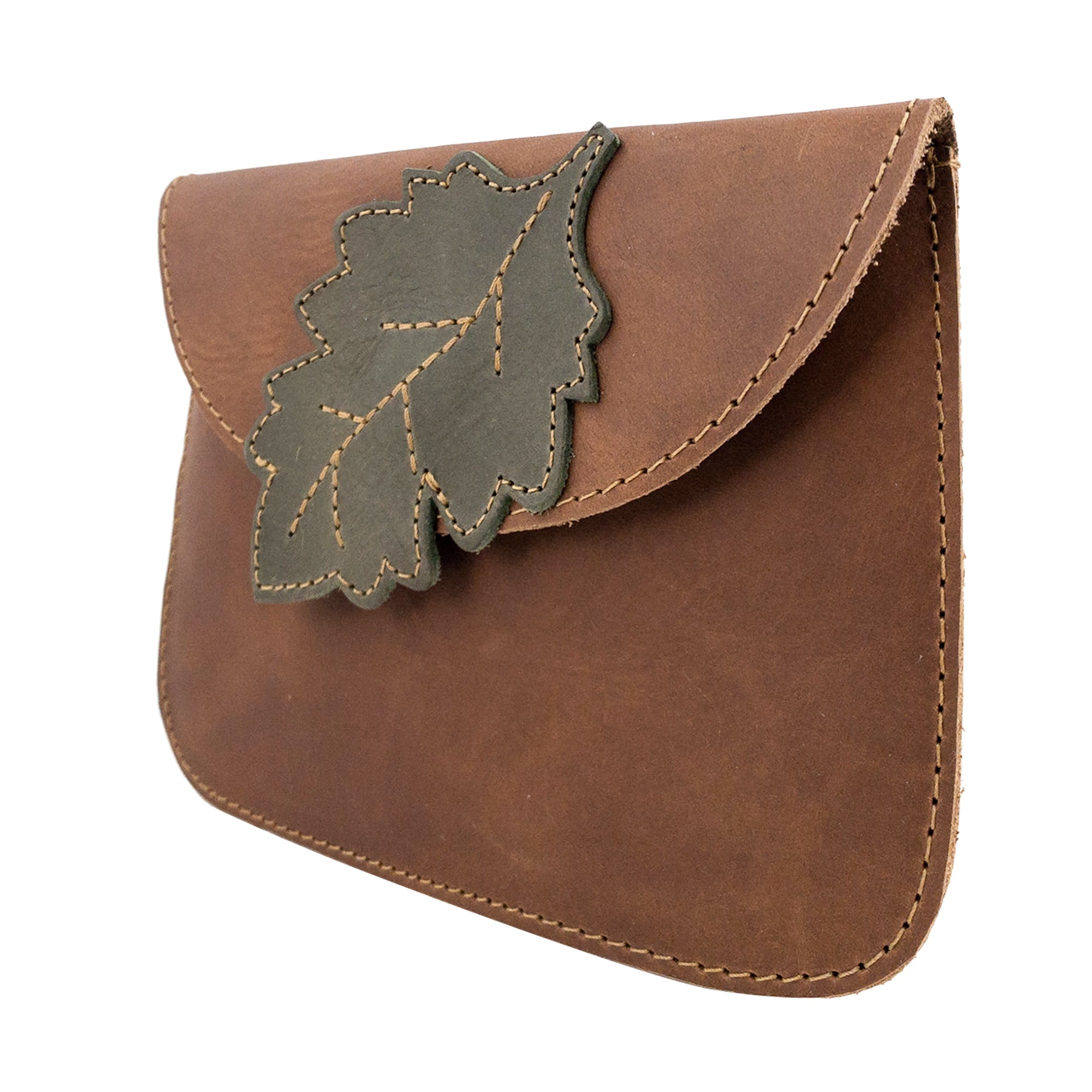 Card Wallet Leaves Design - Stockyard X 'The Leather Store'
