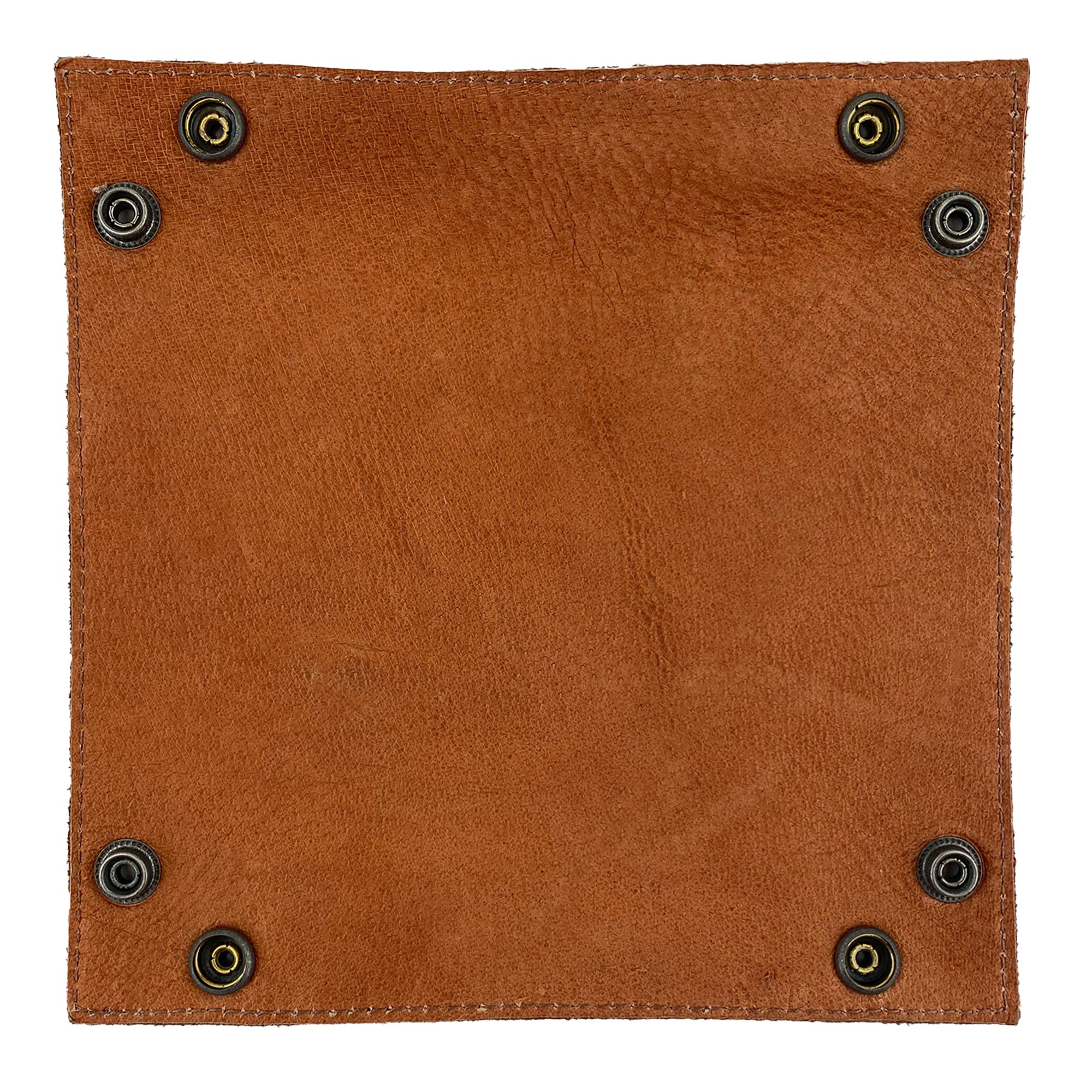 Squared Catchall by Leather At Home with a smooth, luxurious surface, ideal for use as a change key wallet or tray for personal items. Handmade in La Antigua Guatemala, this catchall embraces small batch production and full grain leather.
